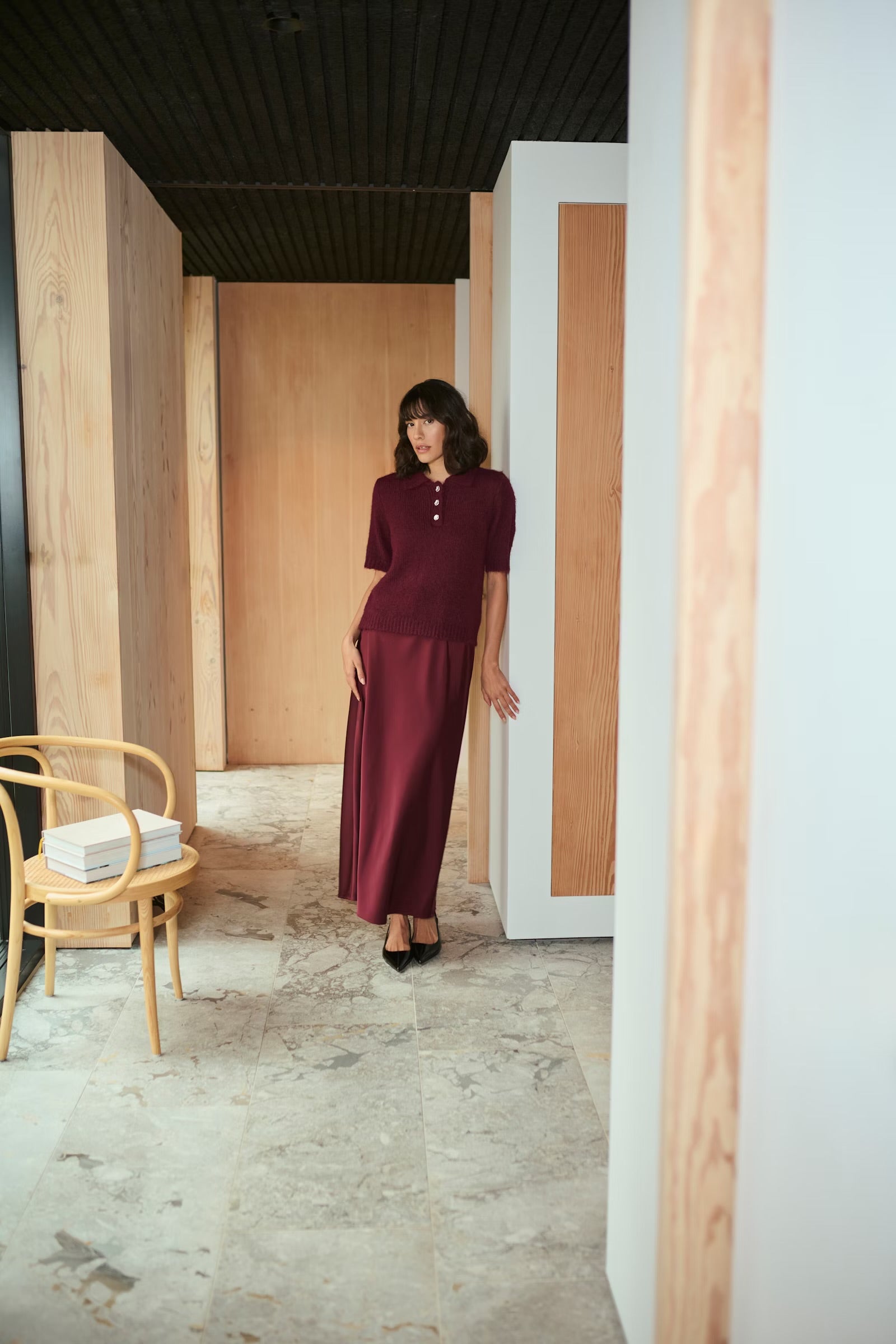 KAFFE EMILIE POLO PULLOVER