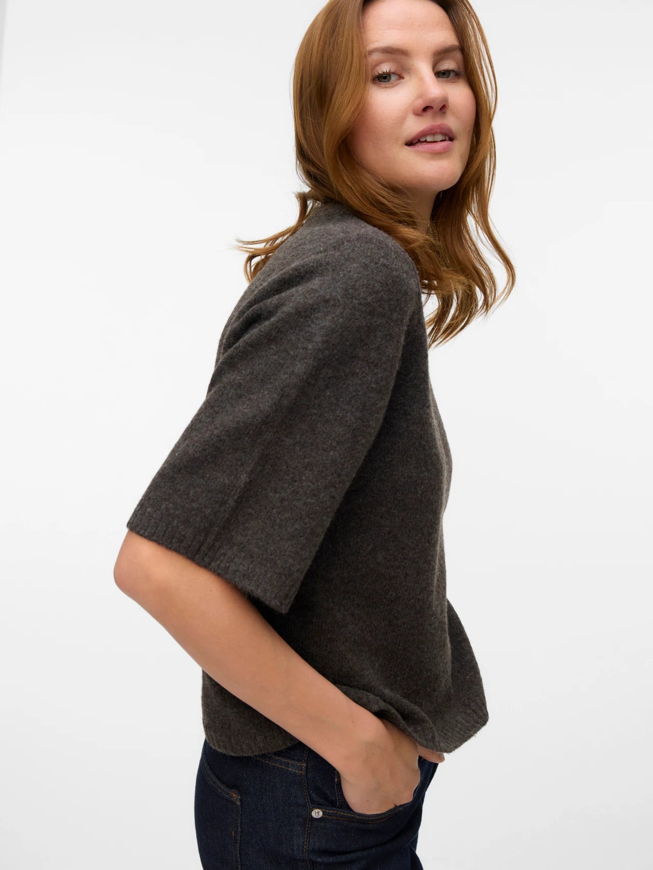 VERO MODA BOOM 2/4 O-NECK OVERSIZE PULLOVER