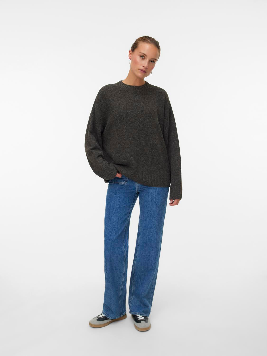 VERO MODA BOOM LS O-NECK PULLOVER GA NOOS