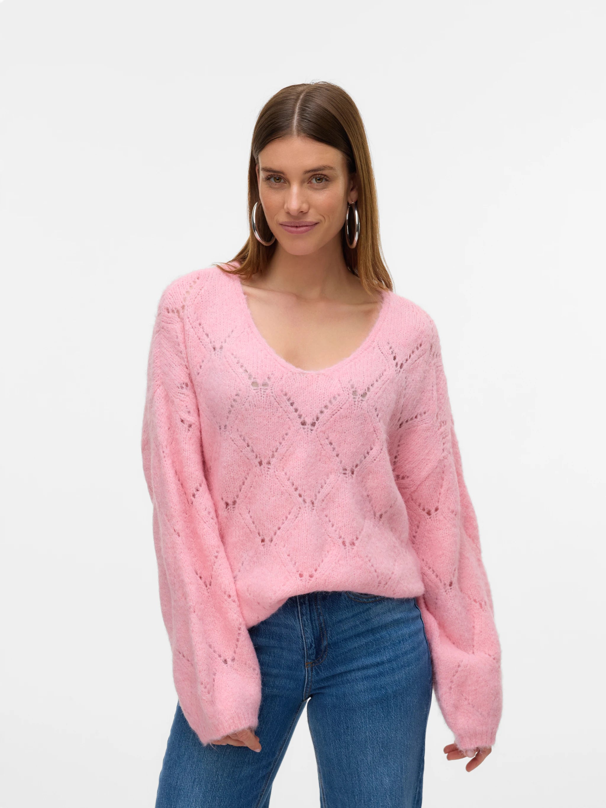 VERO MODA NOVAH LS V-NECK PULLOVER