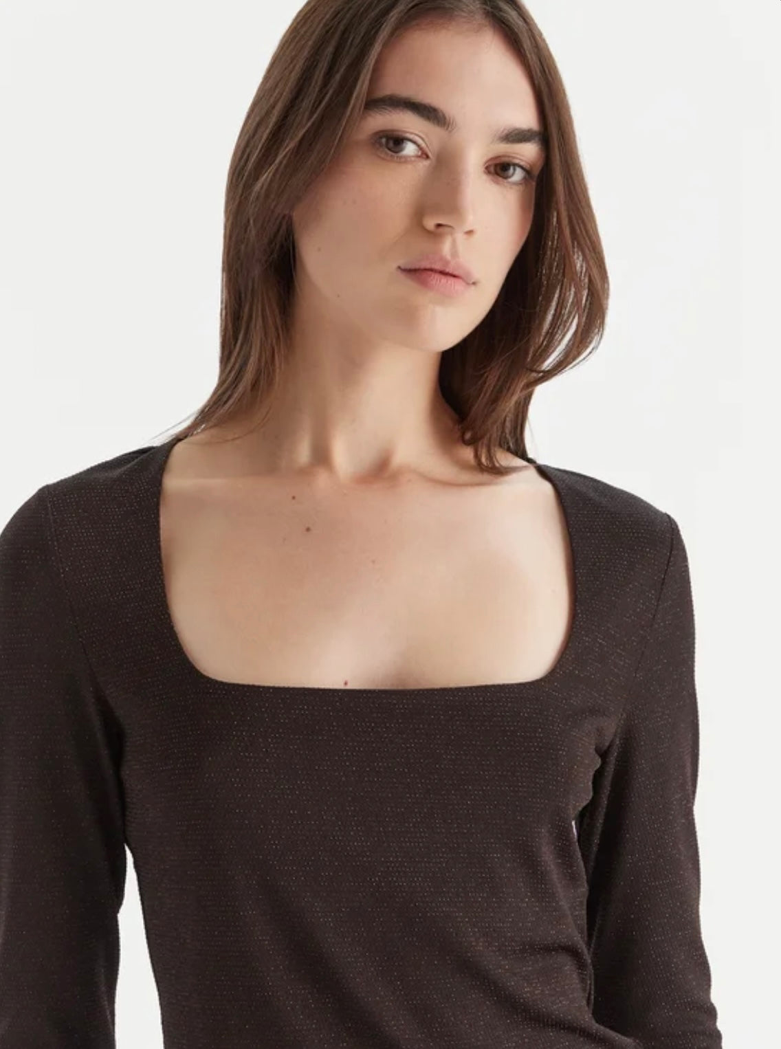 VERO MODA KANVA LS SQUARE NECK TOP