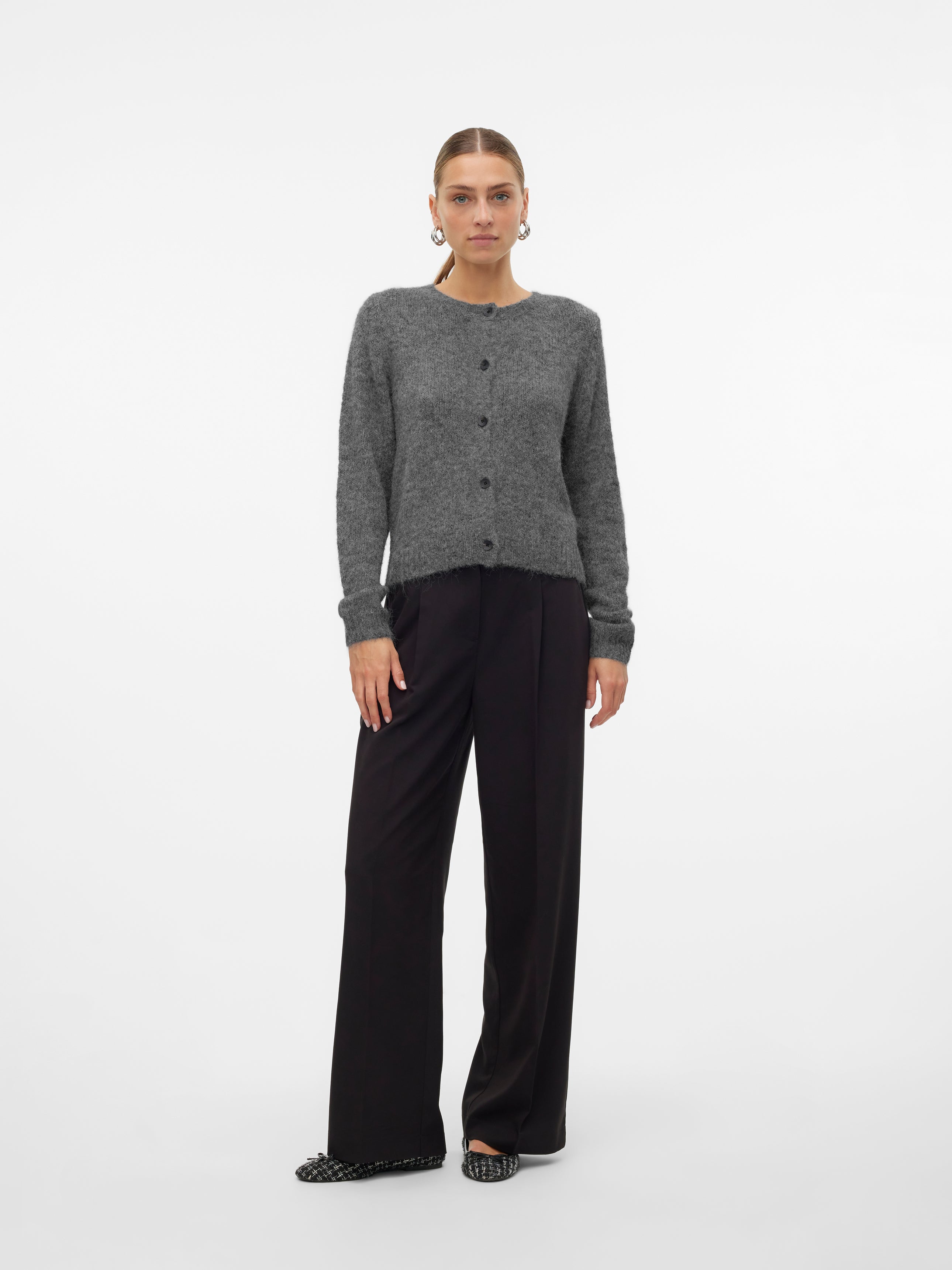 VERO MODA NOVAH LS ONECK BUTTON CARDIGAN