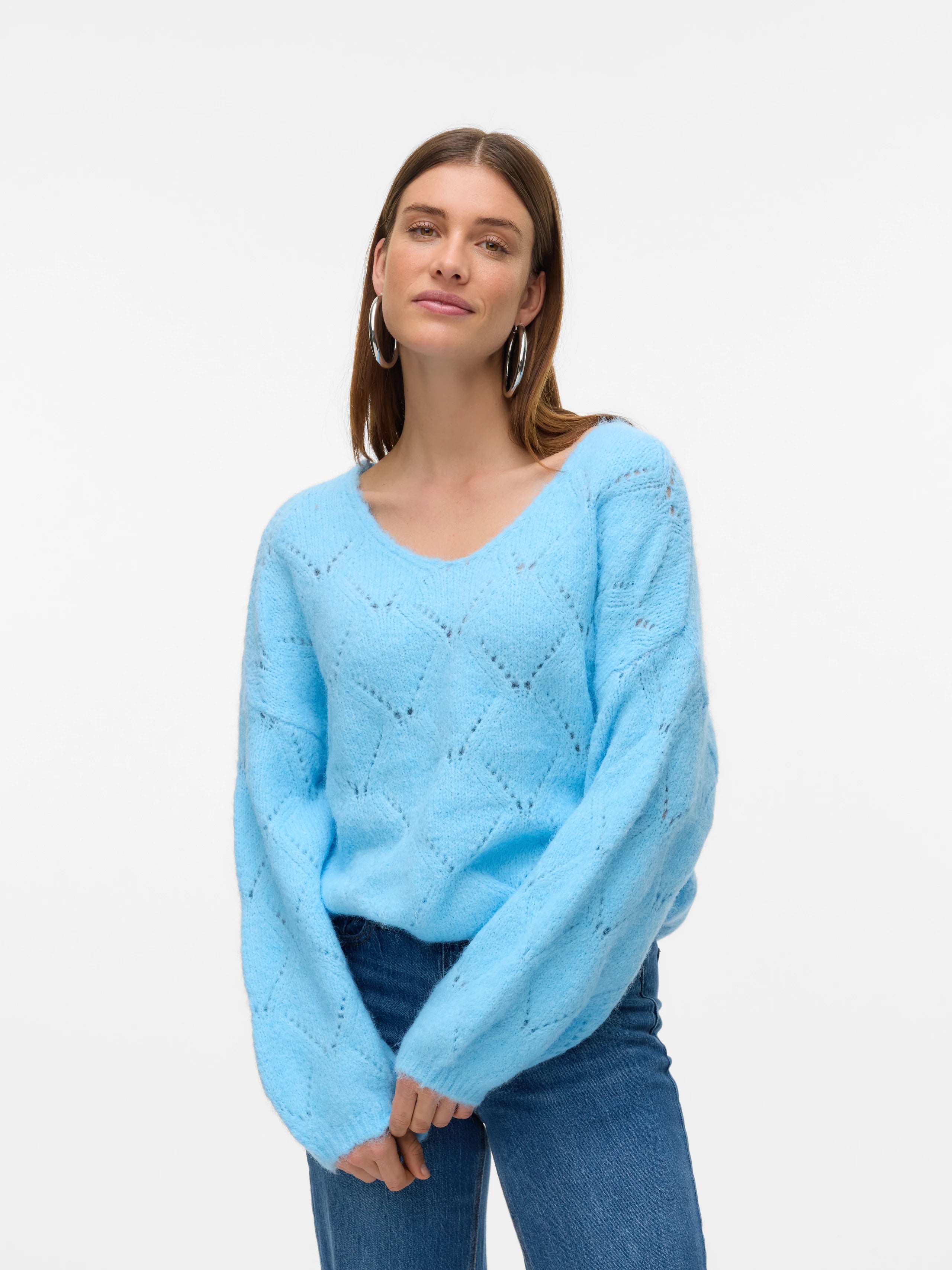 VERO MODA NOVAH LS V-NECK PULLOVER