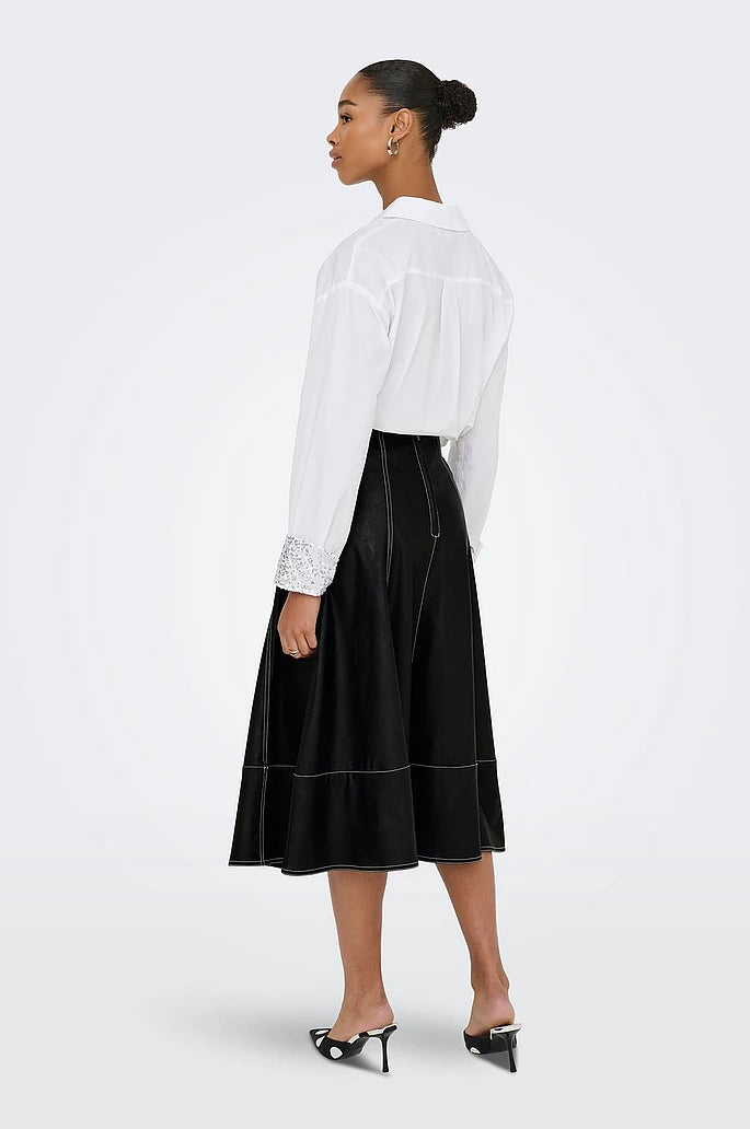 ONLY JOSIE FAUX LEATHER SKIRT