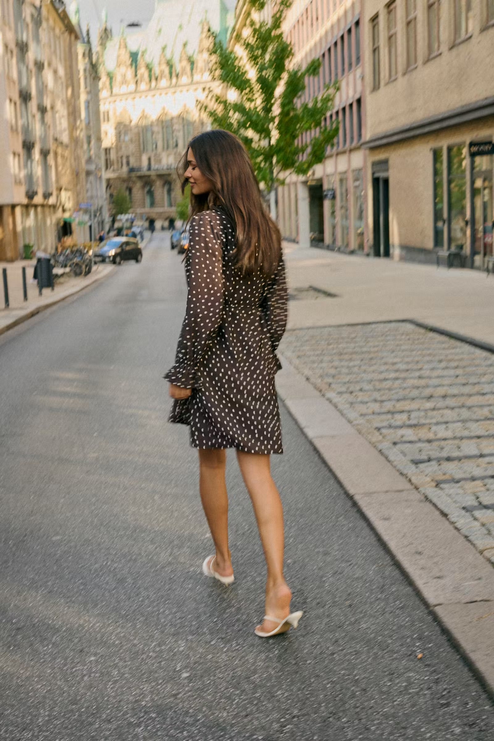 KAFFE DOTTE DRESS