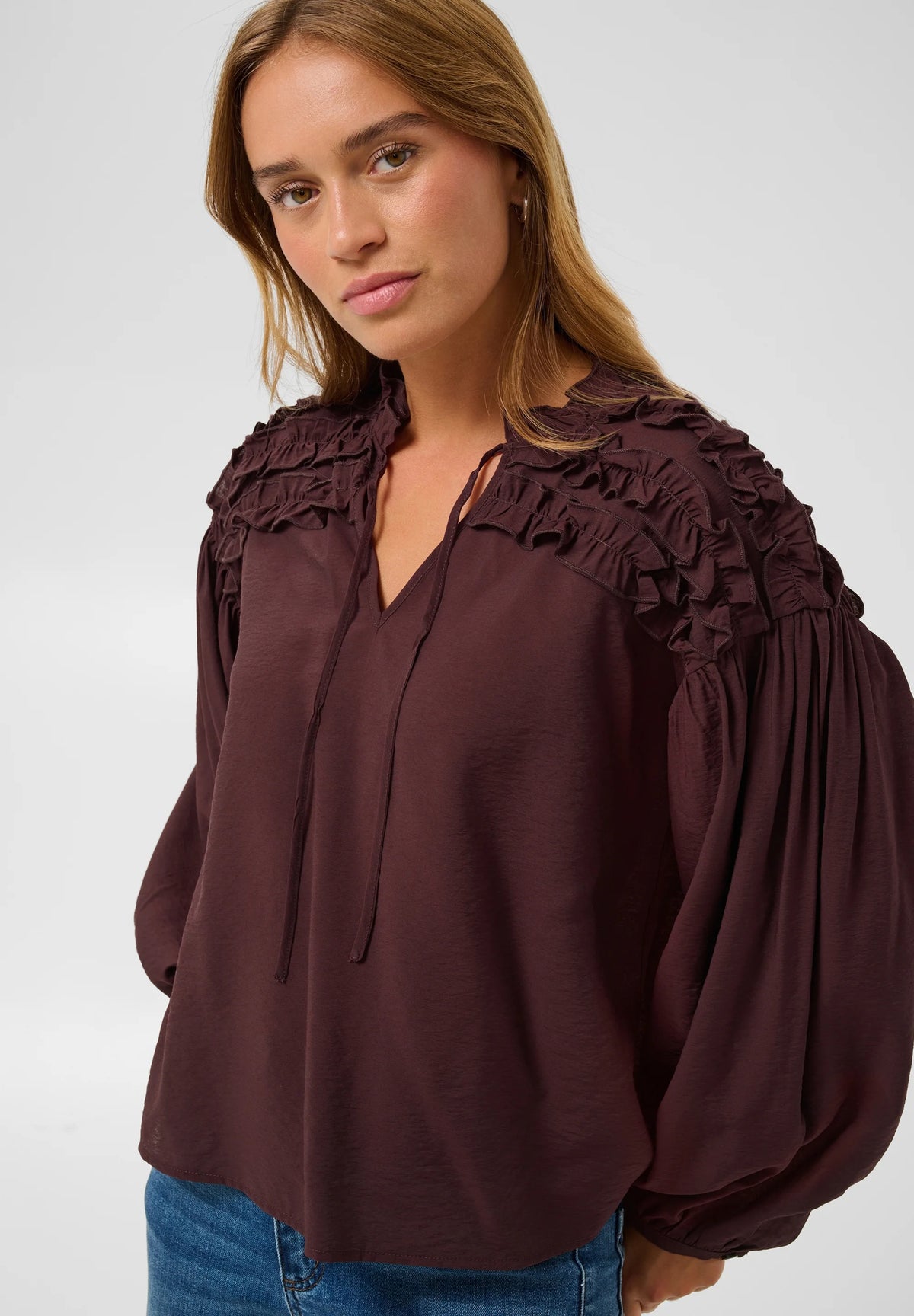 KAFFE NICOLE BLOUSE