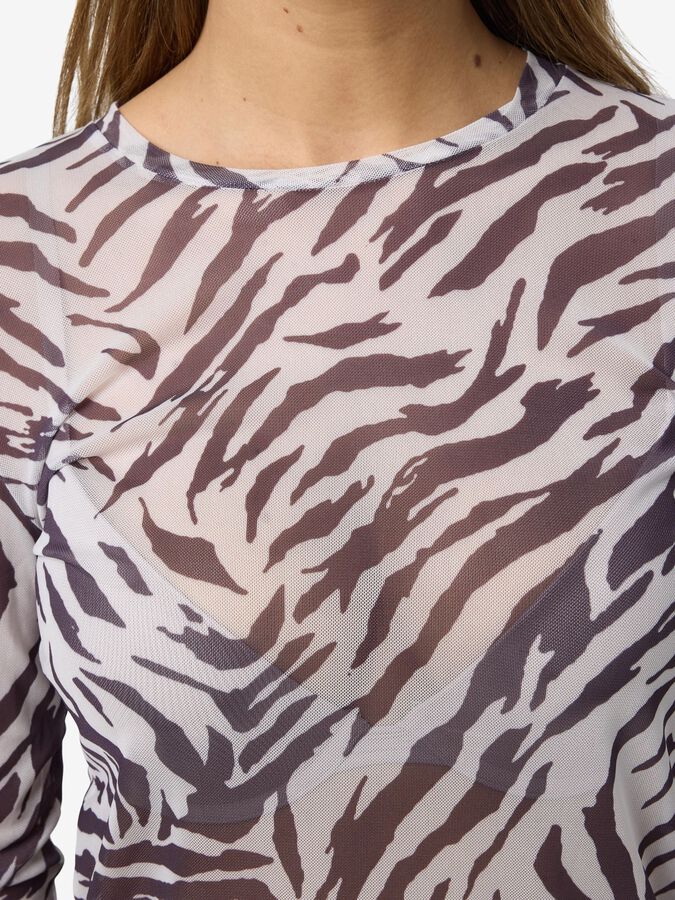 NOISY MAY JUDITH L/S MESH TOP