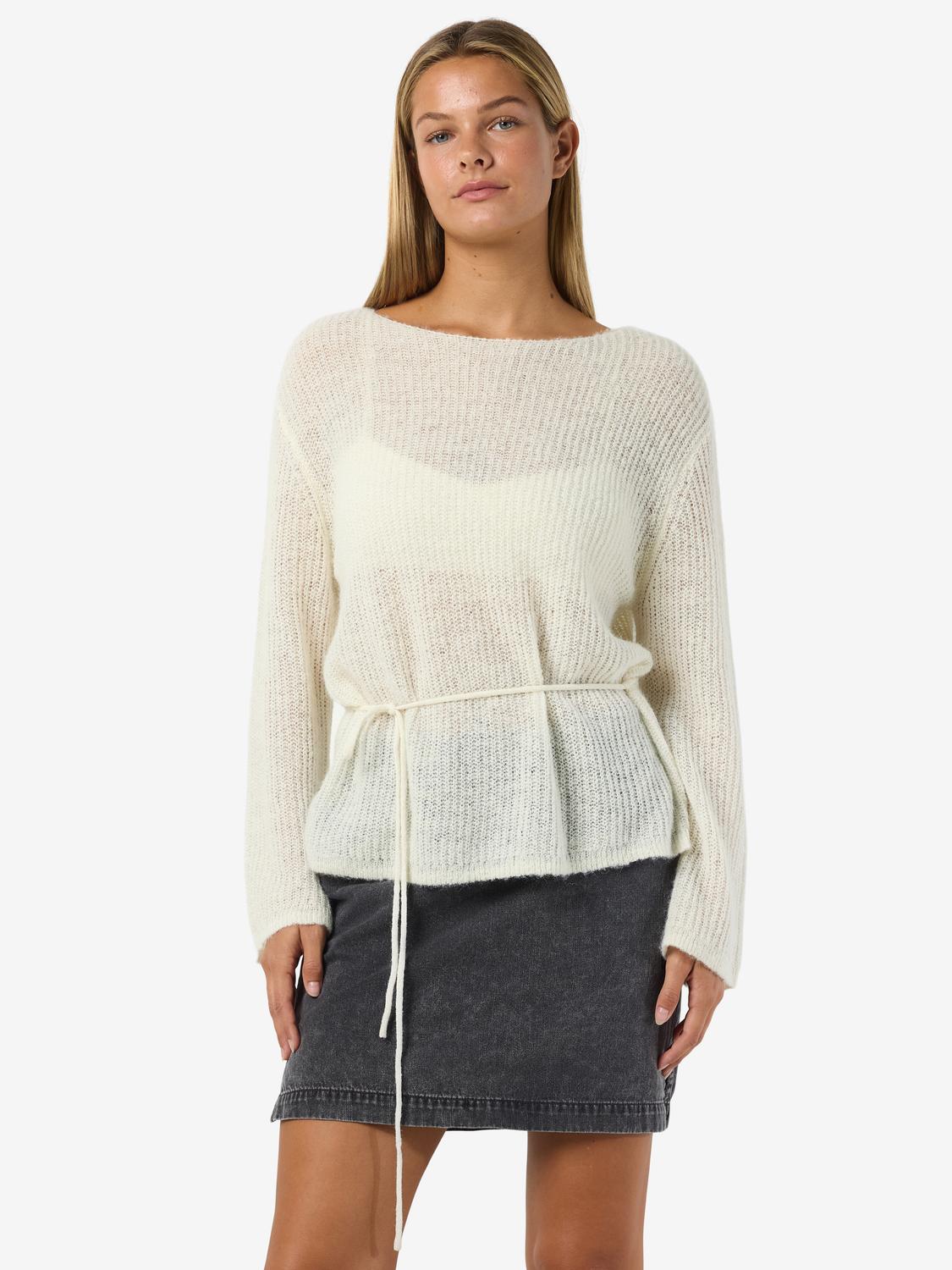 NOISY MAY ESME L/S O-NECK TIE KNIT