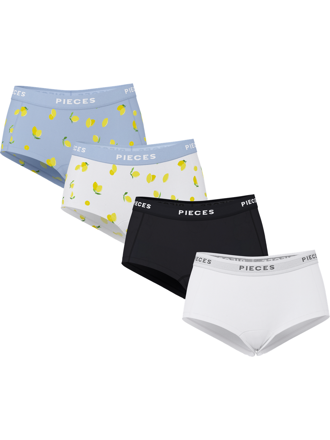 PIECES LOGO LADY 4 PACK