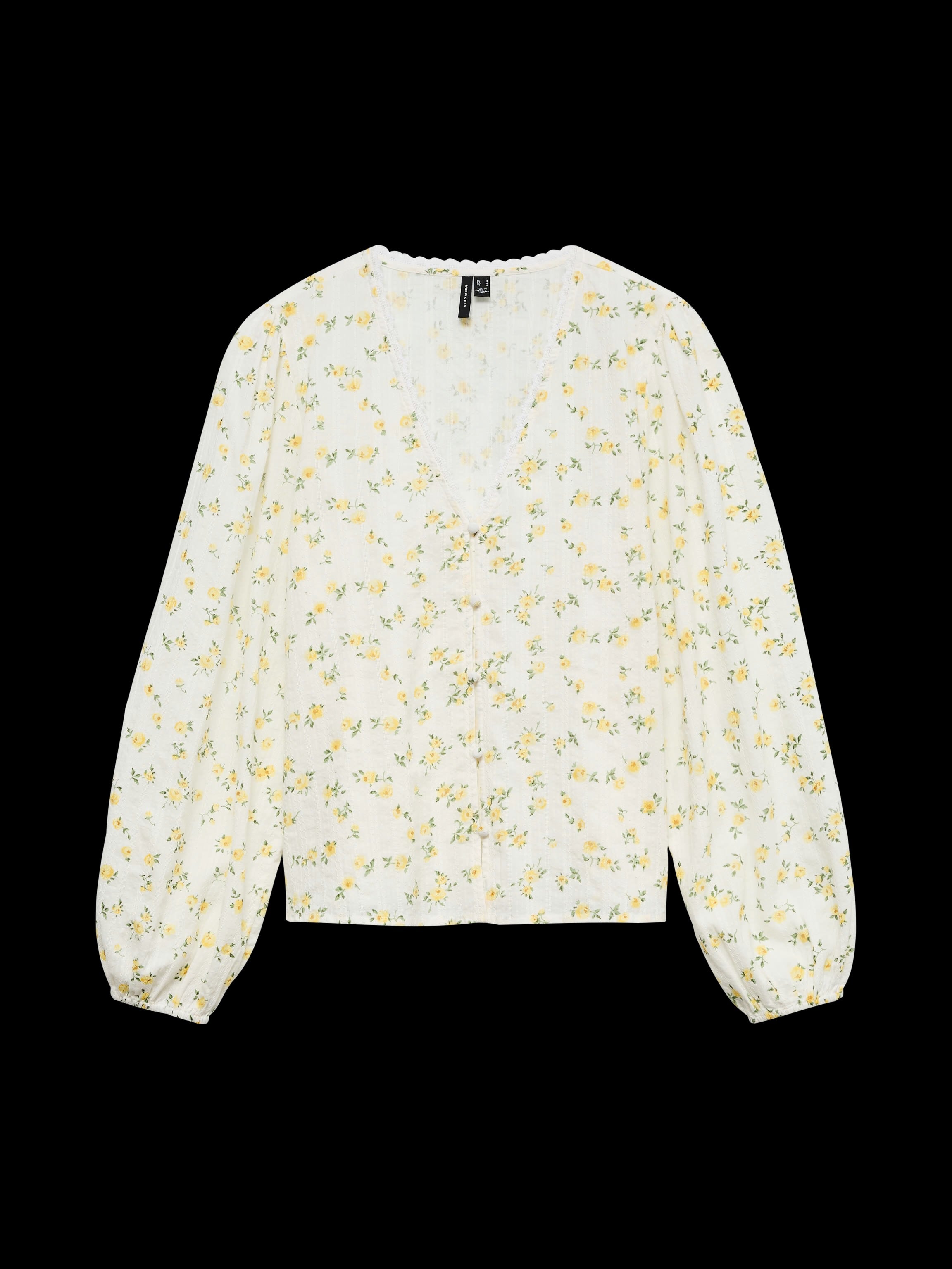 VERO MODA AYA SOFIA LS V-NECK TOP