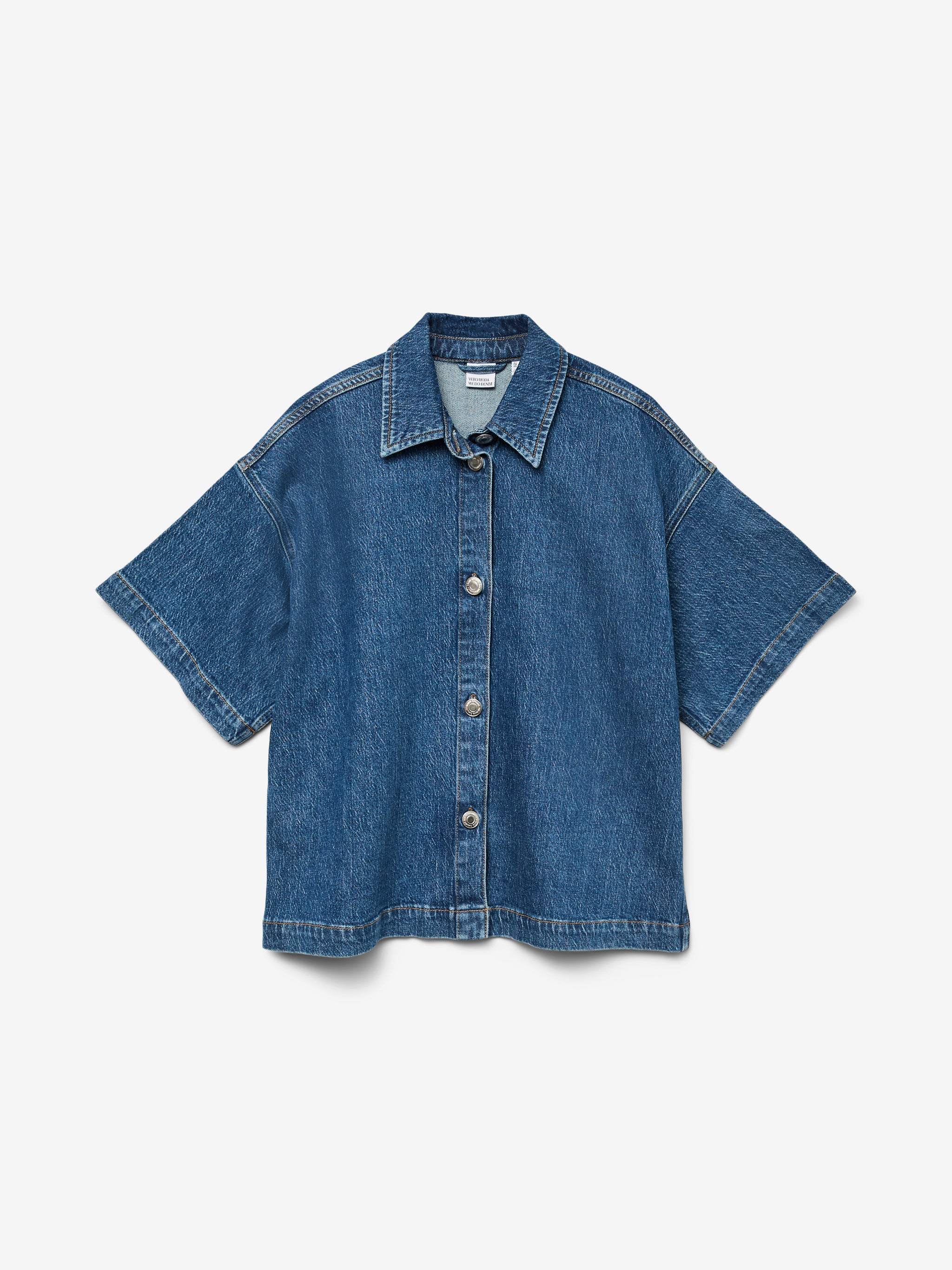 VERO MODA TESSA SS LOOSE DENIM SHIRT