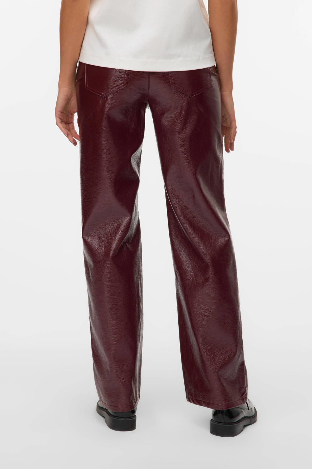 VERO MODA TESSA HR WIDE COLORED VINYL PANTS