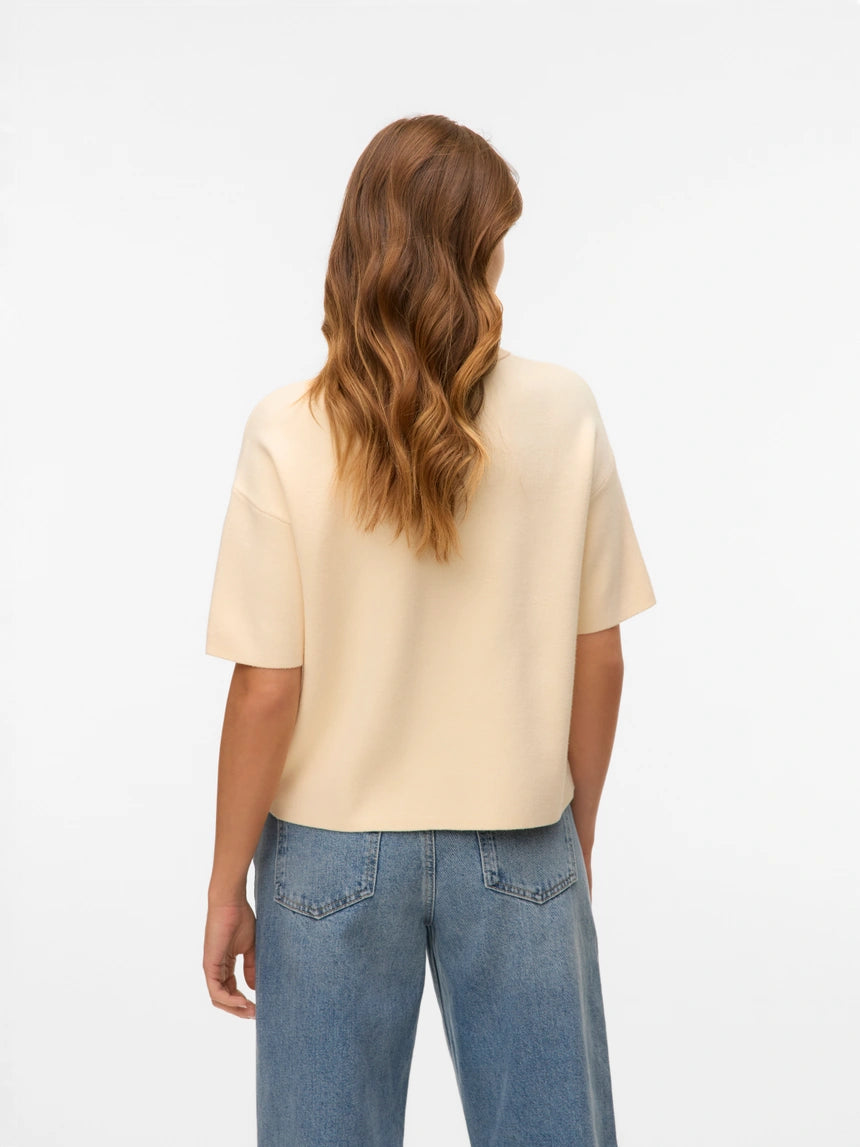 VERO MODA GOLD 2/4 POLONECK PULLOVER