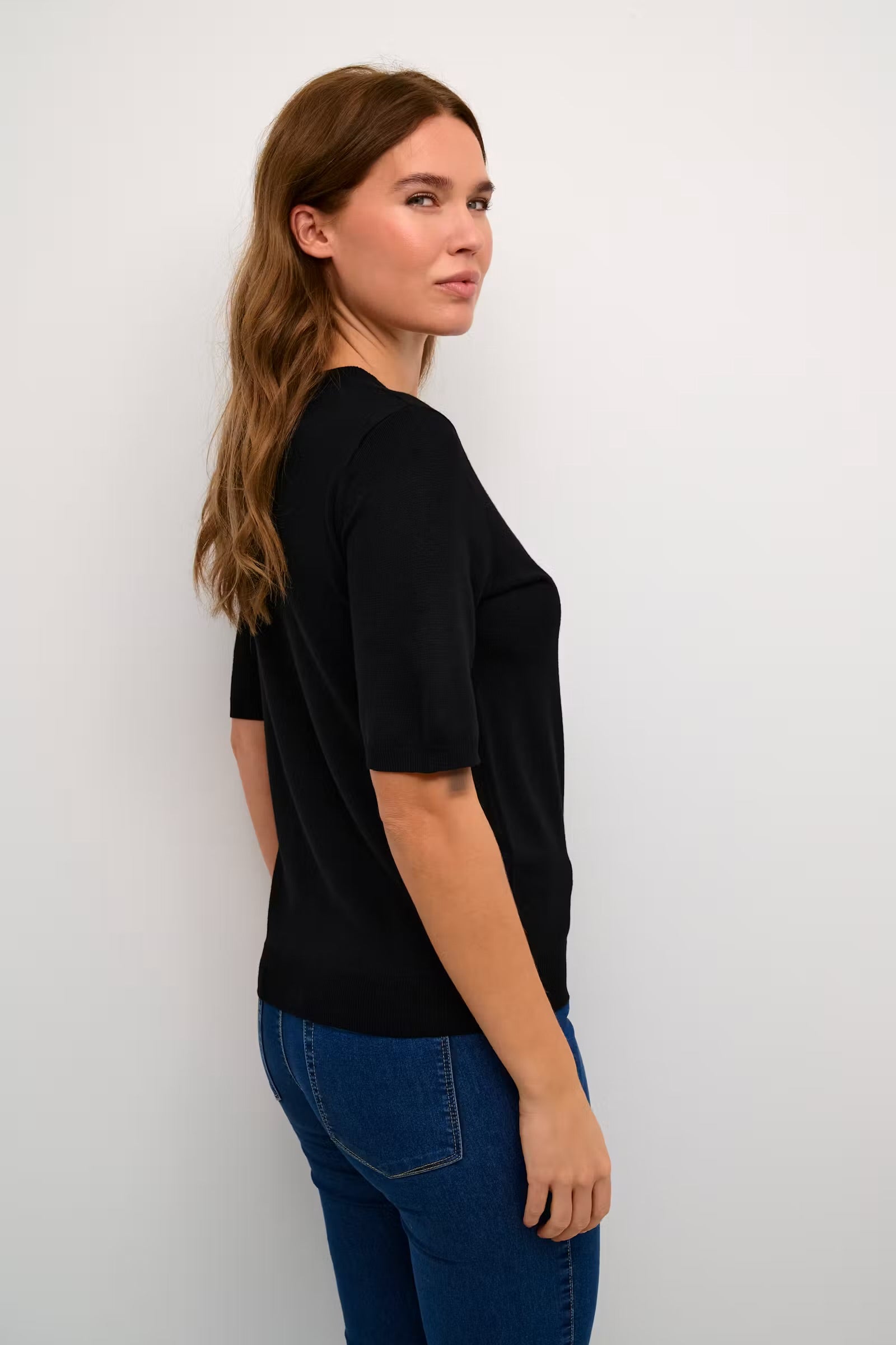 KAFFE LIZZA O-NECK PULLOVER