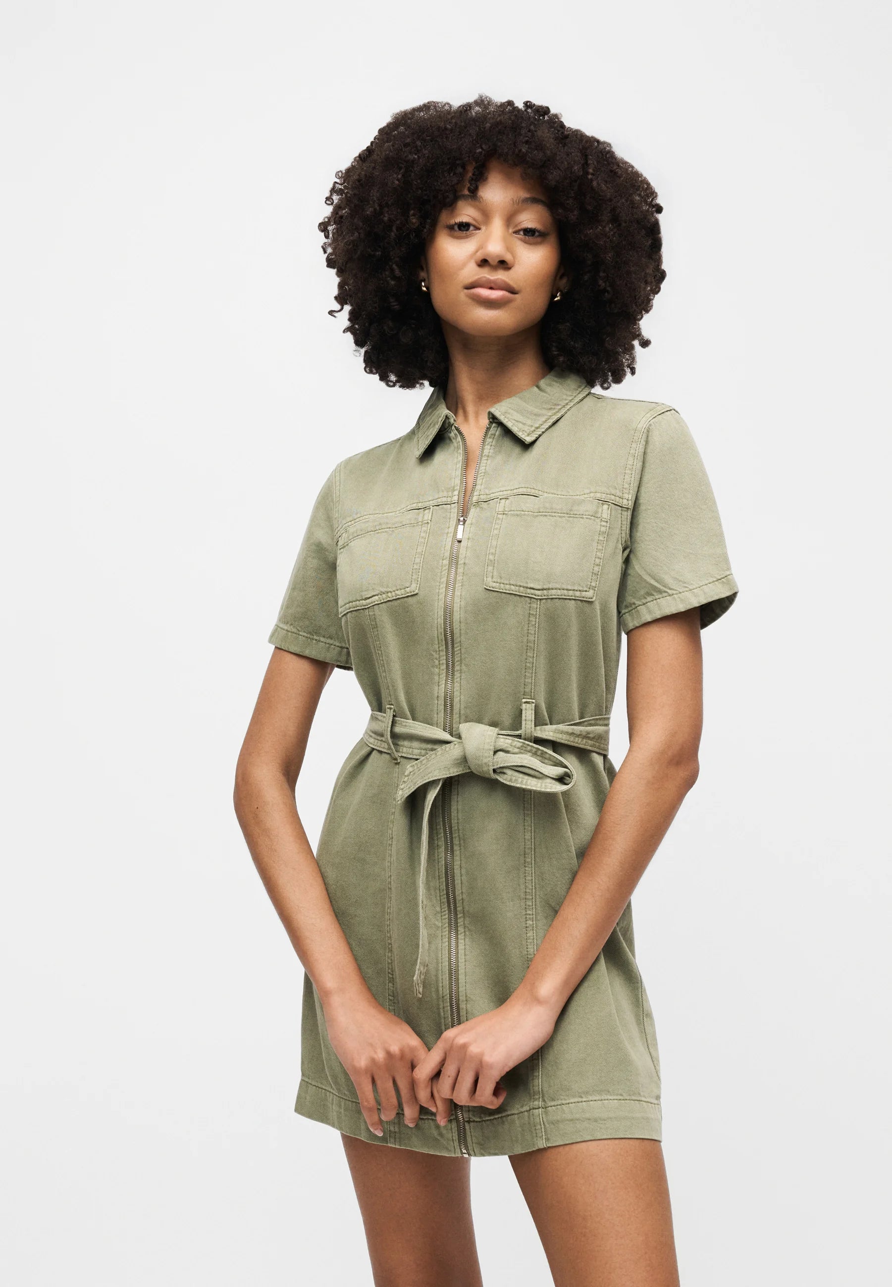 ONLY SILLA SS ZIP BELT SHORT DRESS