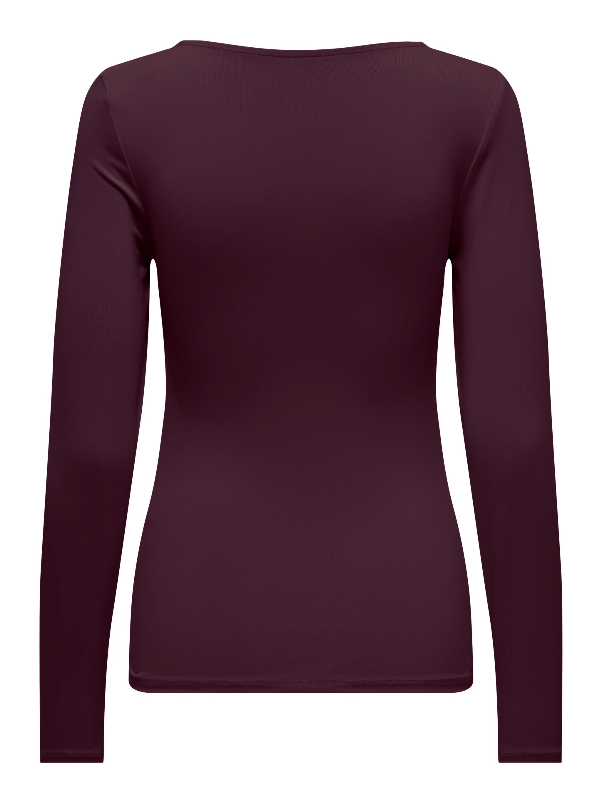 ONLY EA L/S 2-WAY DEEP NECK TOP