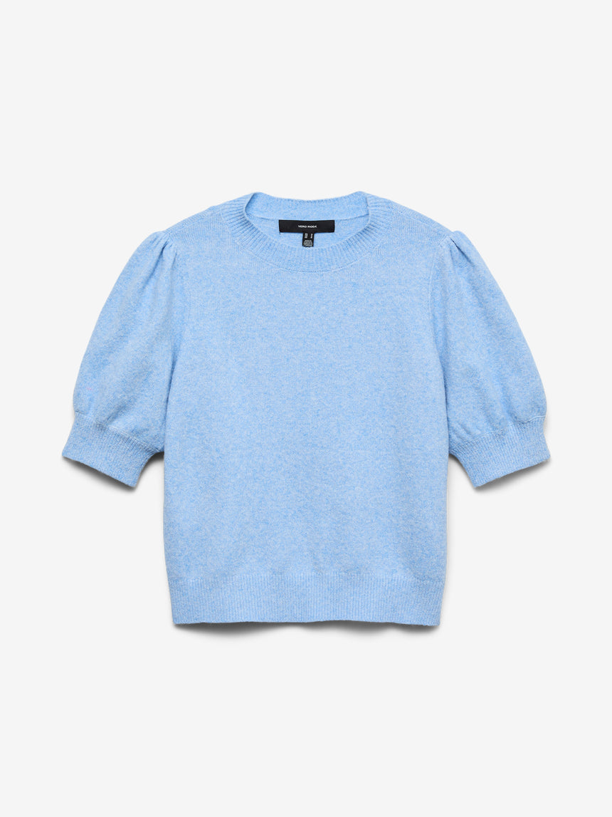 VERO MODA DOFFY 2/4 O-NEKCK PULLOVER - BLUE
