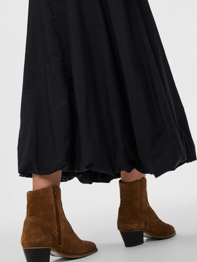 PIECES MAUVE HW ANKLE SKIRT
