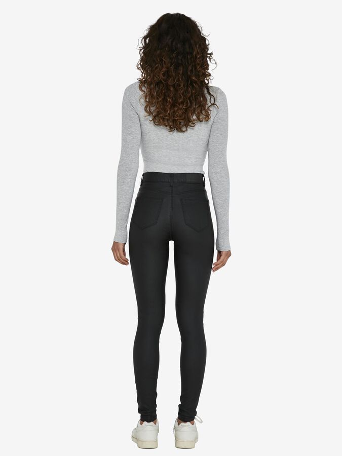NOISY MAY CALLIE HW SKINNY COATED PANTS