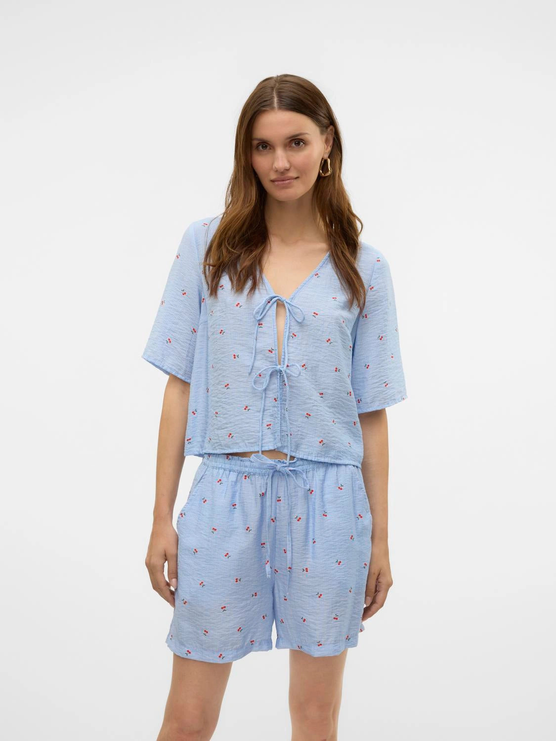 VERO MODA ODETTE 2/4 TIE TOP
