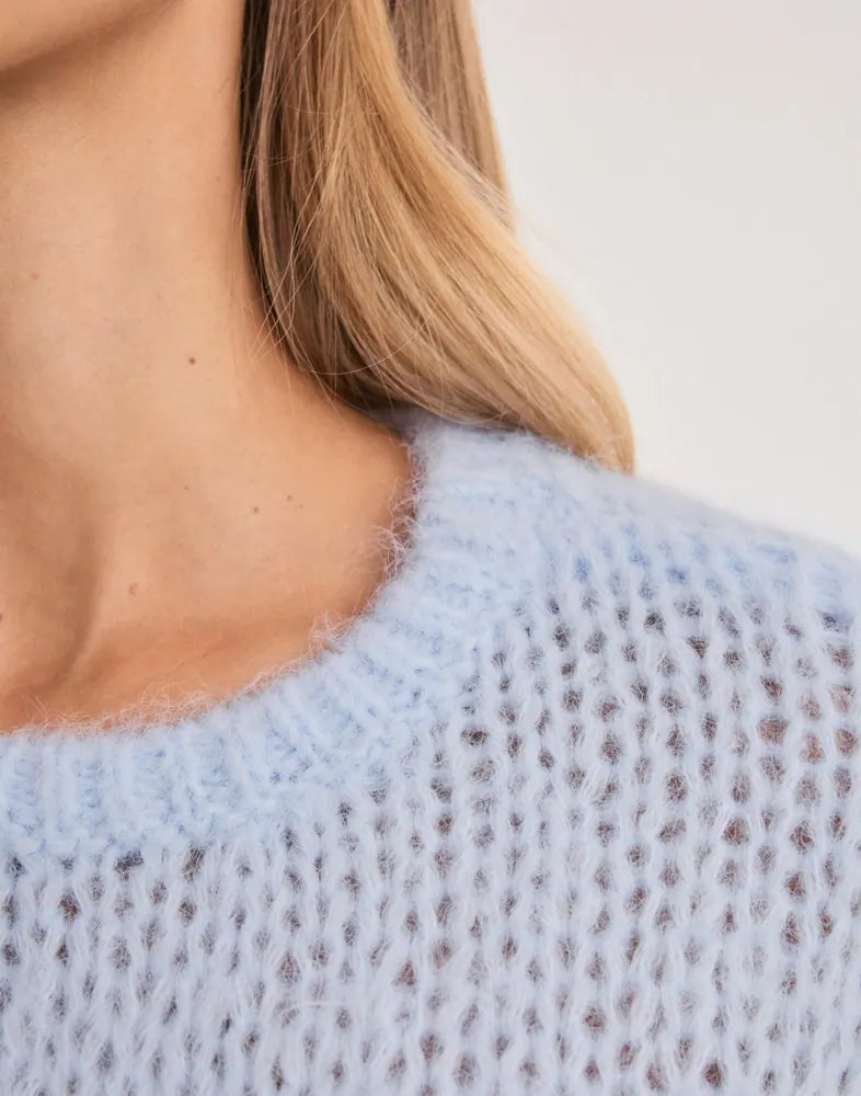 ONLY NORDIC SS LOOSE O-NECK KNT