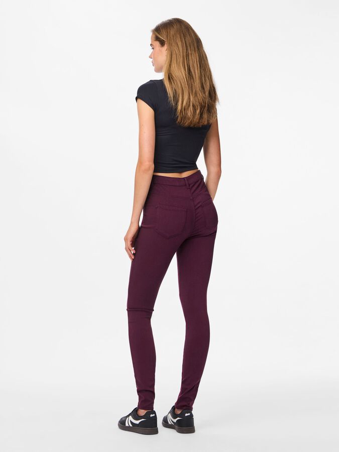 PIECES HIGHSKIN WEAR JEGGINGS - WINETASTING