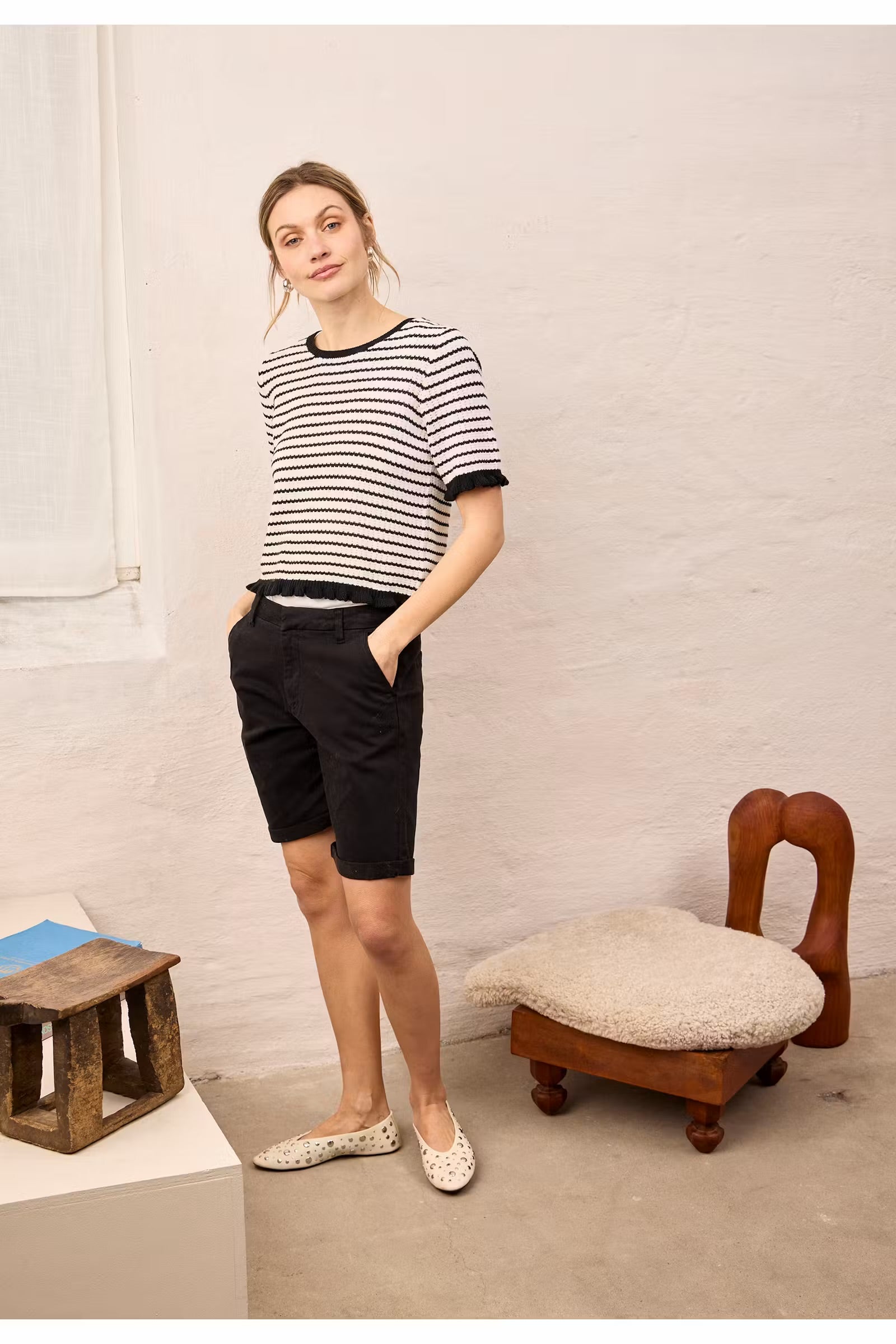 PULZ JEANS BONNIE CHINO SHORTS