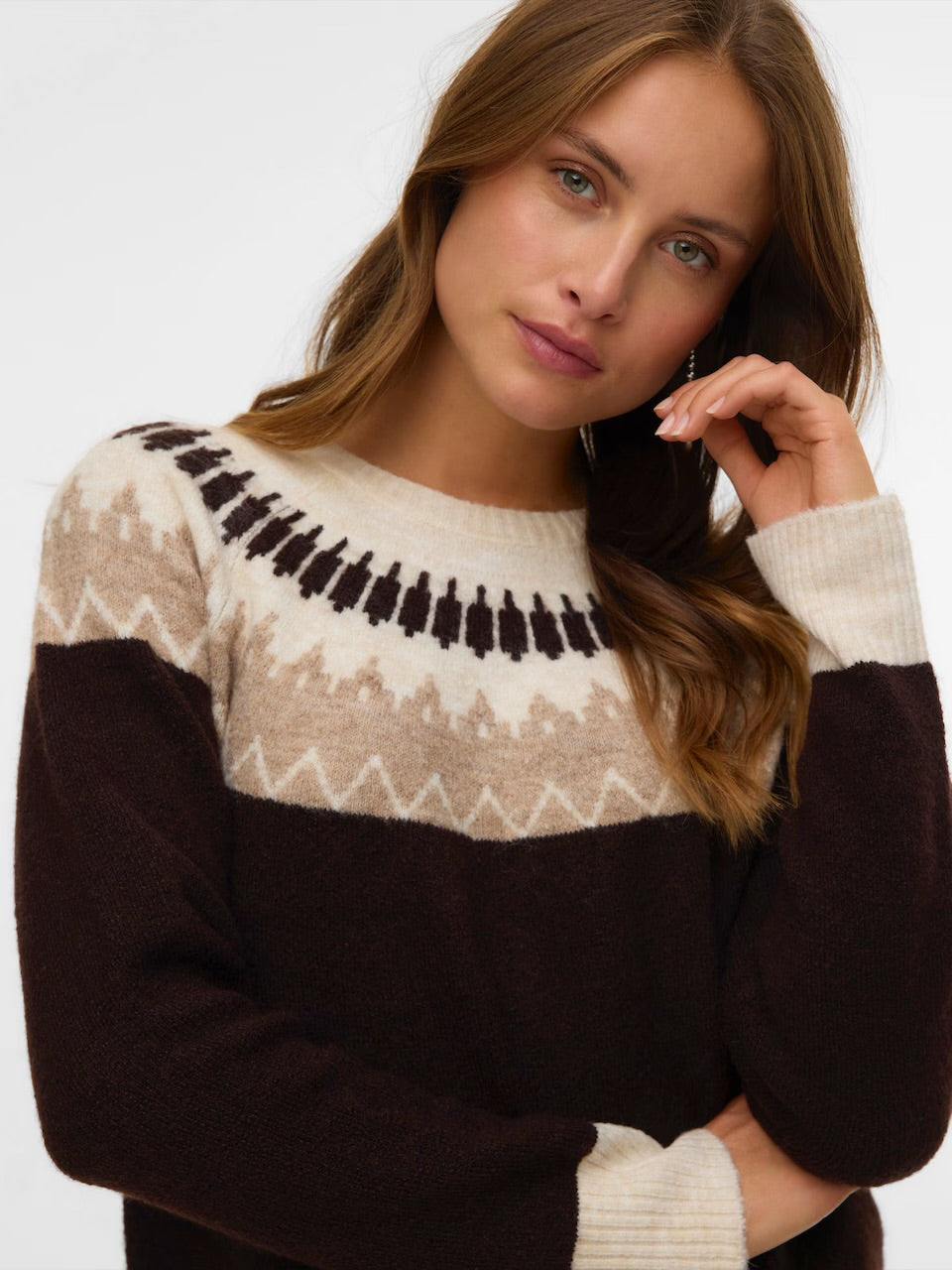 VERO MODA SIMONE LS NORDIC PULLOVER