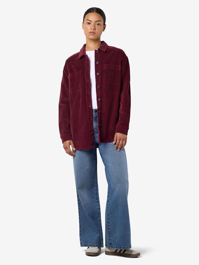 NOISY MAY ALVA LS SHACKET COLORED CORDUROY