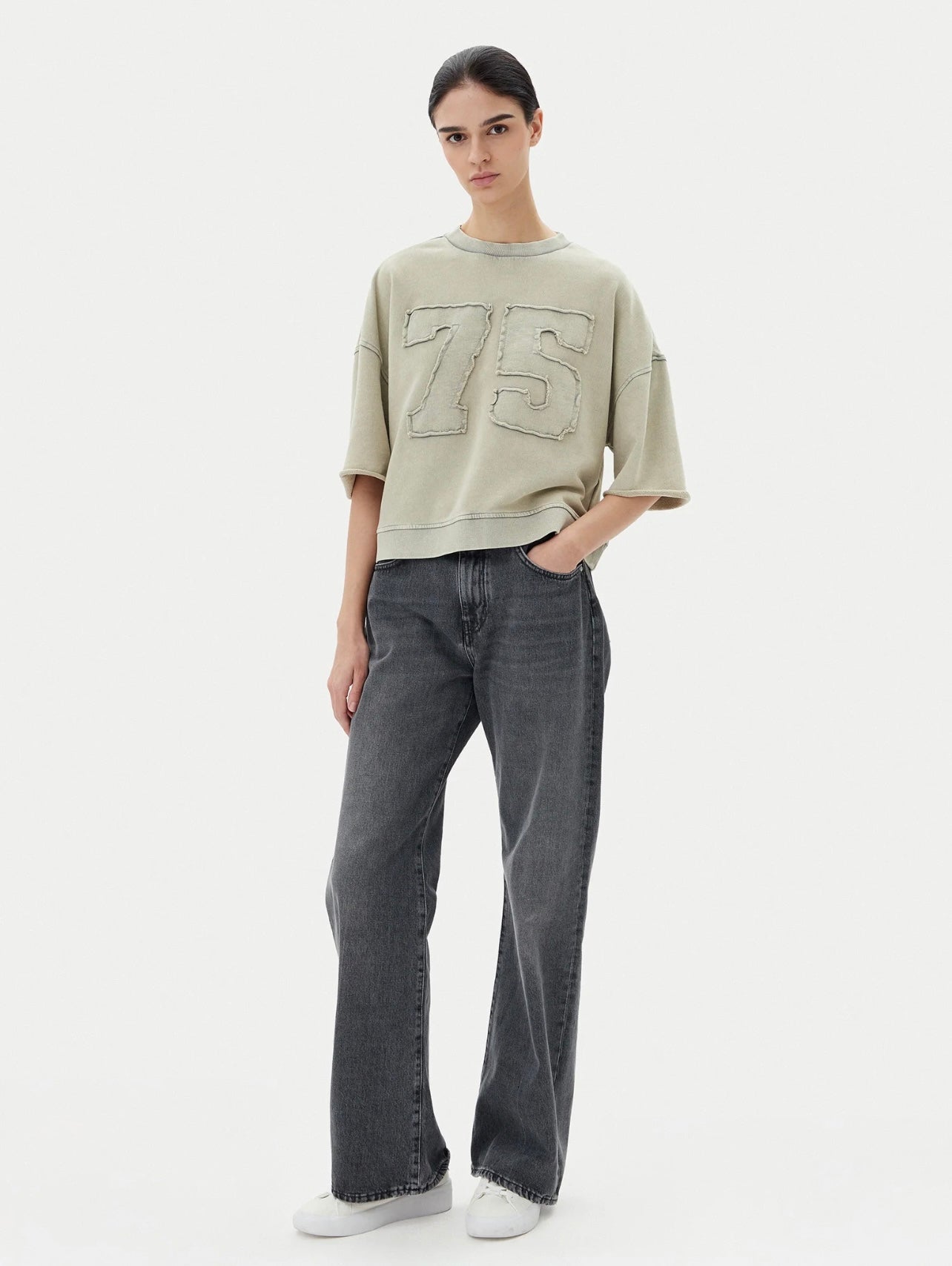 NOISY MAY CIARA 2/4 SLEEVE SWEATSHIRT