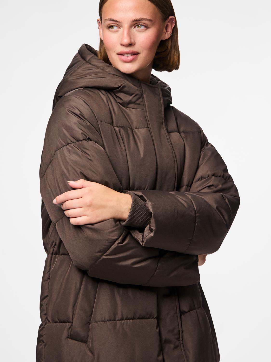 PIECES MADDIE LONG PUFFER JACKET