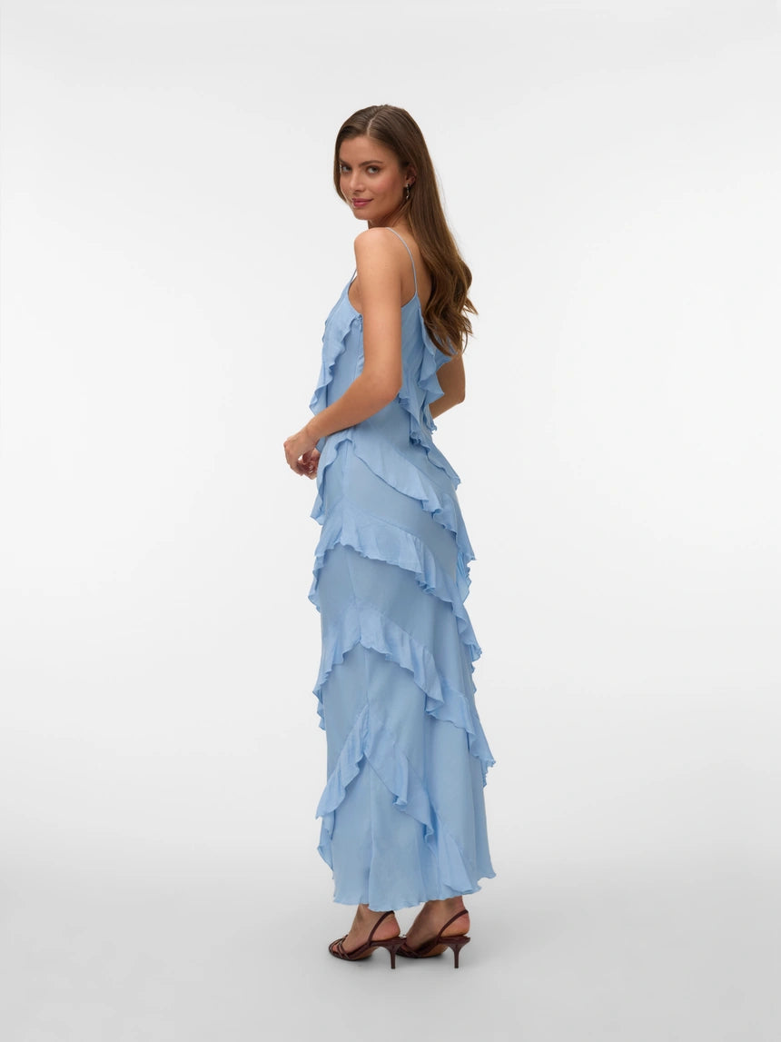 VERO MODA ICELYN SL RUFFLE MAXI DRESS