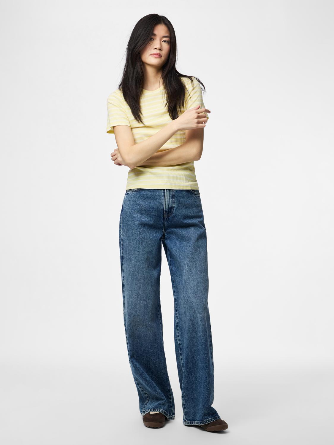 PIECES RUKA SS TOP - YELLOW