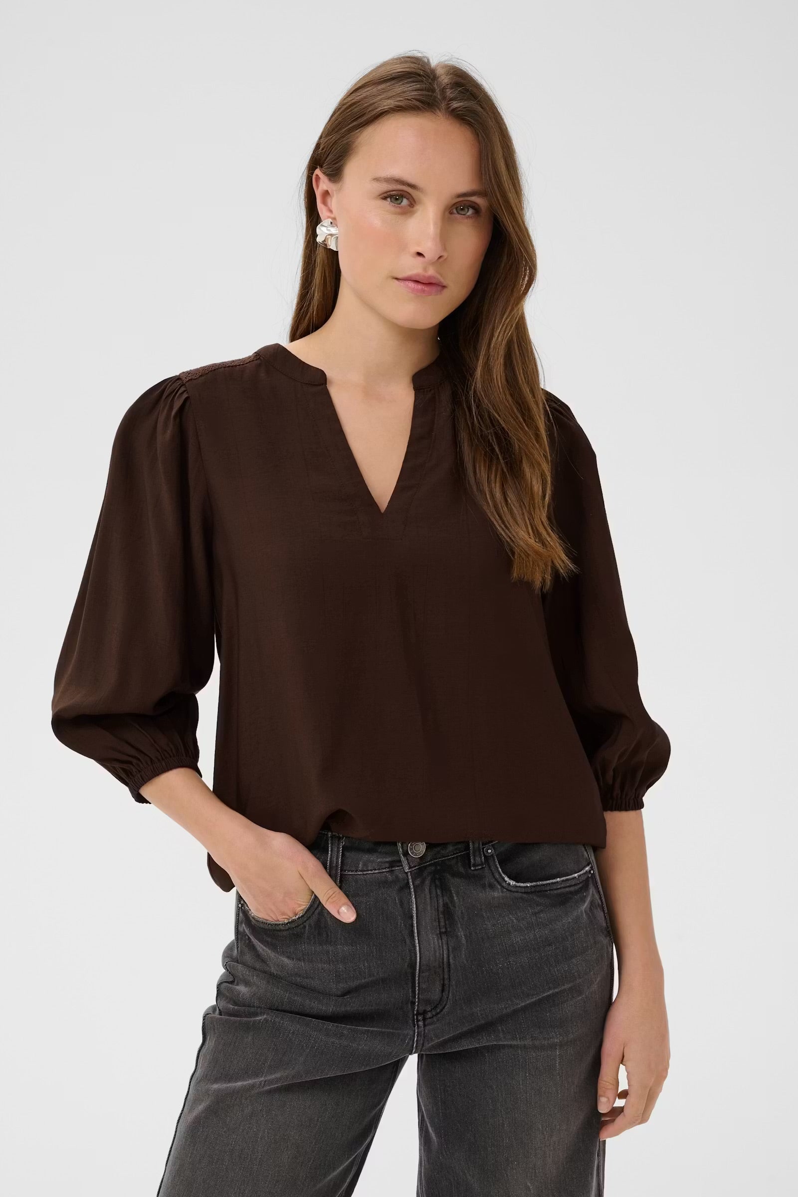 KAFFE ALBERTA BLOUSE
