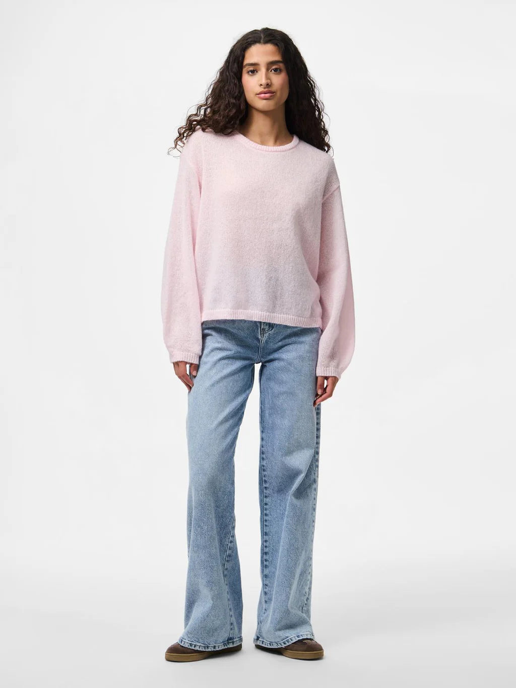 PIECES IDA LS O-NECK KNIT