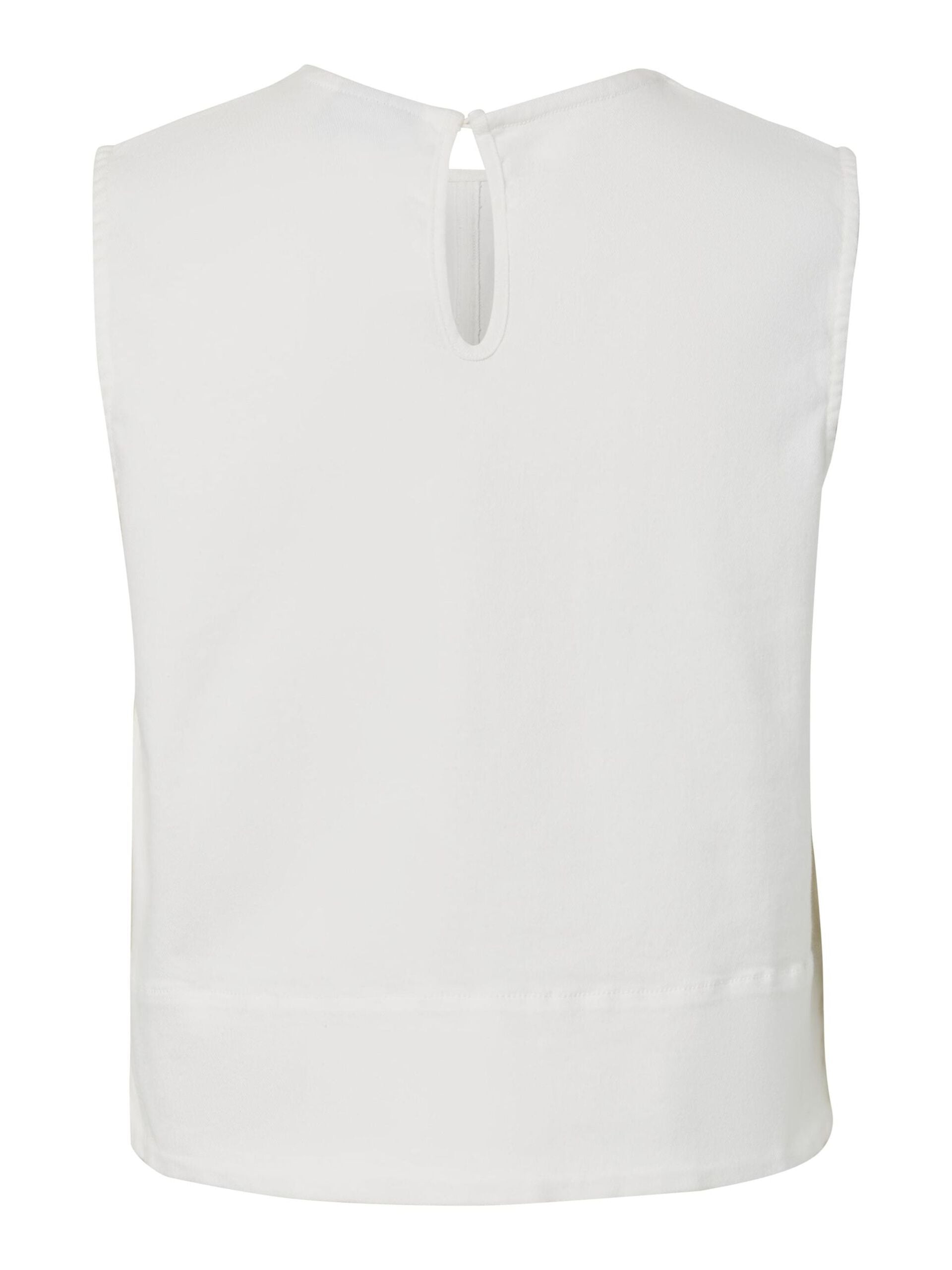 PIECES SALUME SL DENIM TOP