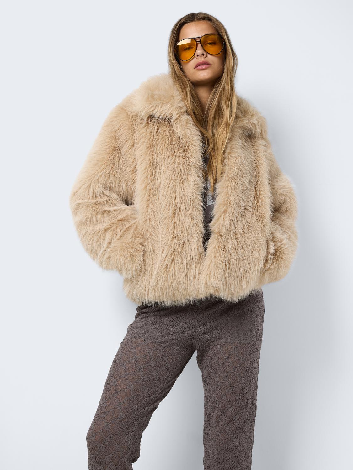 NOISY MAY EVIE L/S FUR JACKET