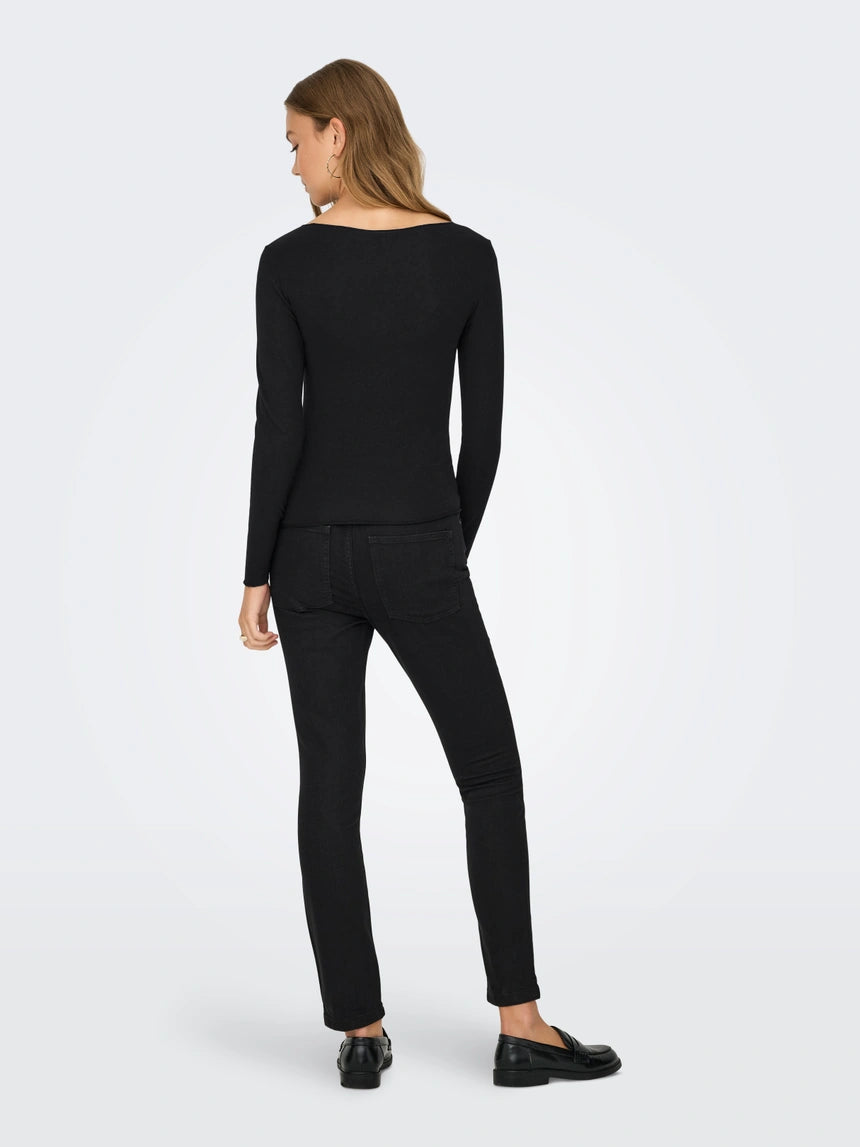 ONLY VIRRO L/S BOATNECK TOP