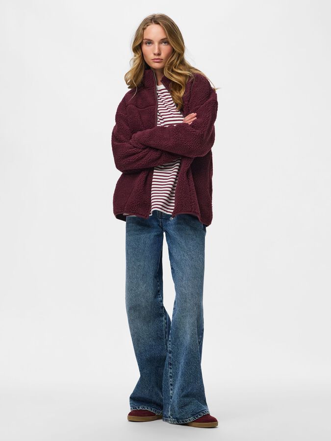 PIECES SADIA LS TEDDY JACKET
