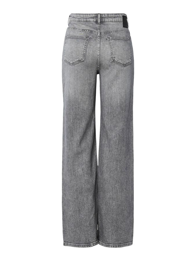 PIECES SILKE MW WIDE JEANS