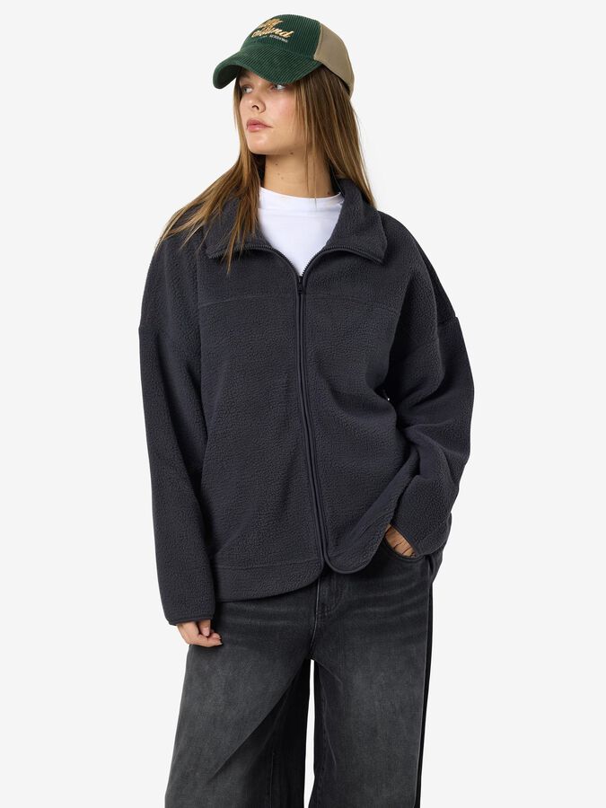 NOISY MAY COZY L/S ZIP SWEATER