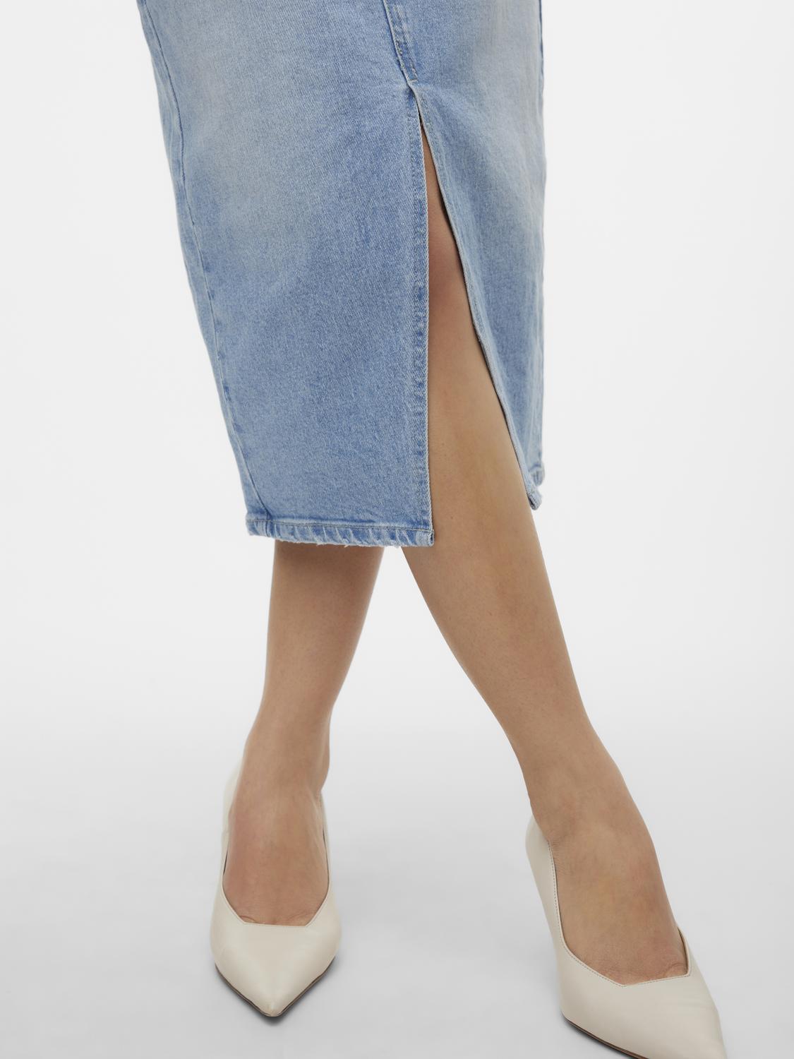 VERO MODA VERI HR CALF DENIM SKIRT