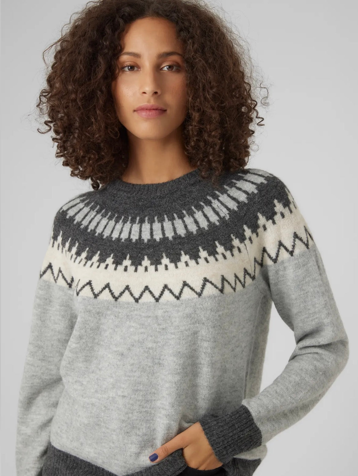VERO MODA SIMONE LS NORDIC PULLOVER