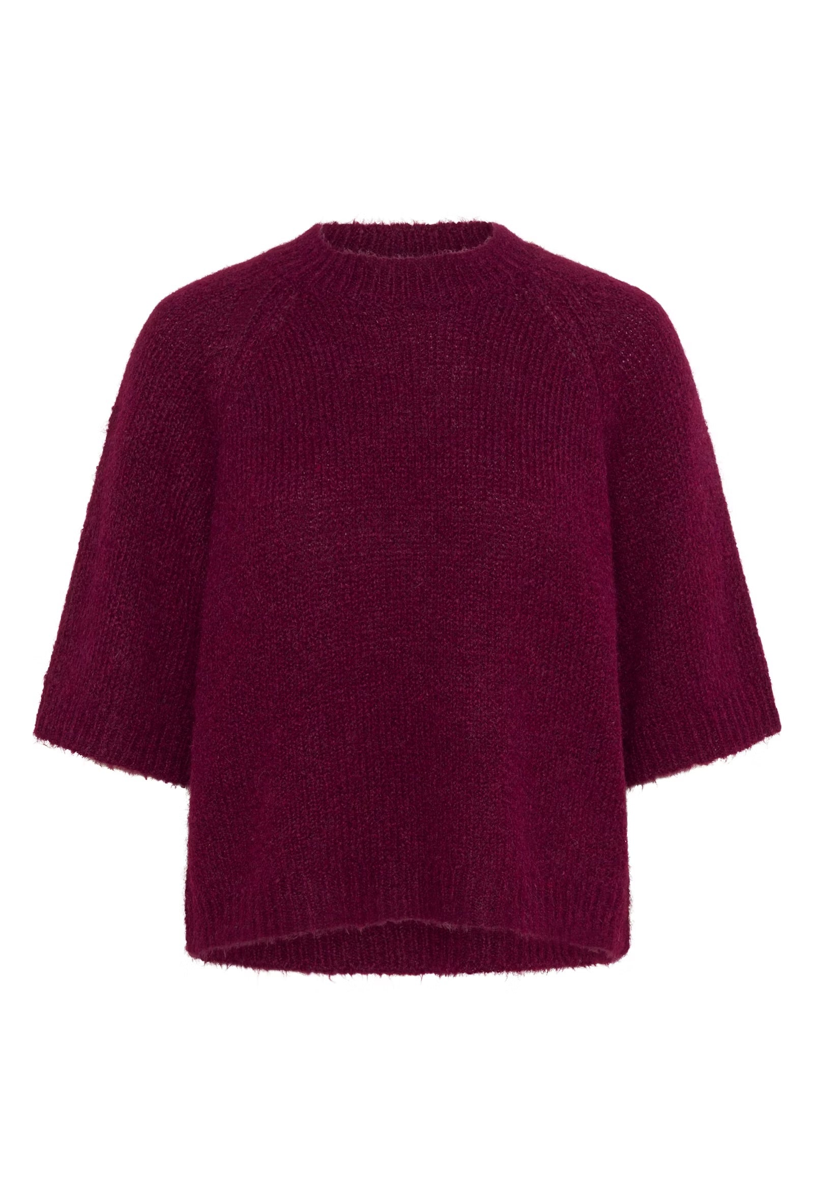 KAFFE EMILIE CROPPED KNIT PULLOVER