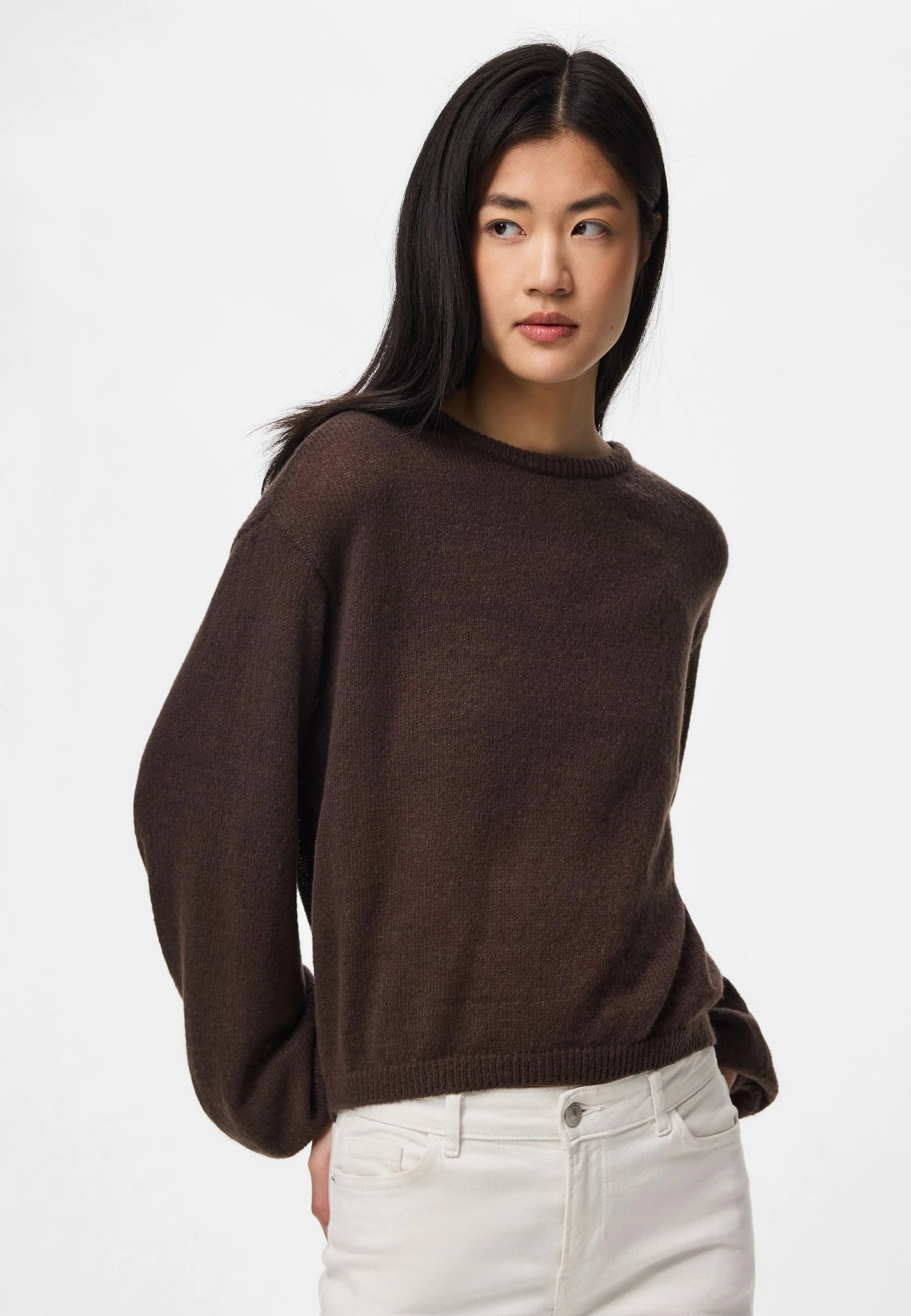 PIECES IDA LS O-NECK KNIT