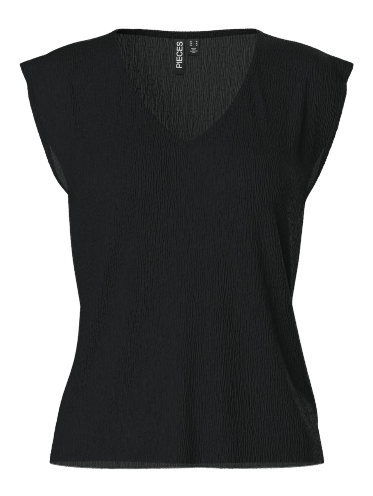 PIECES FLORA SS V-NECK TOP