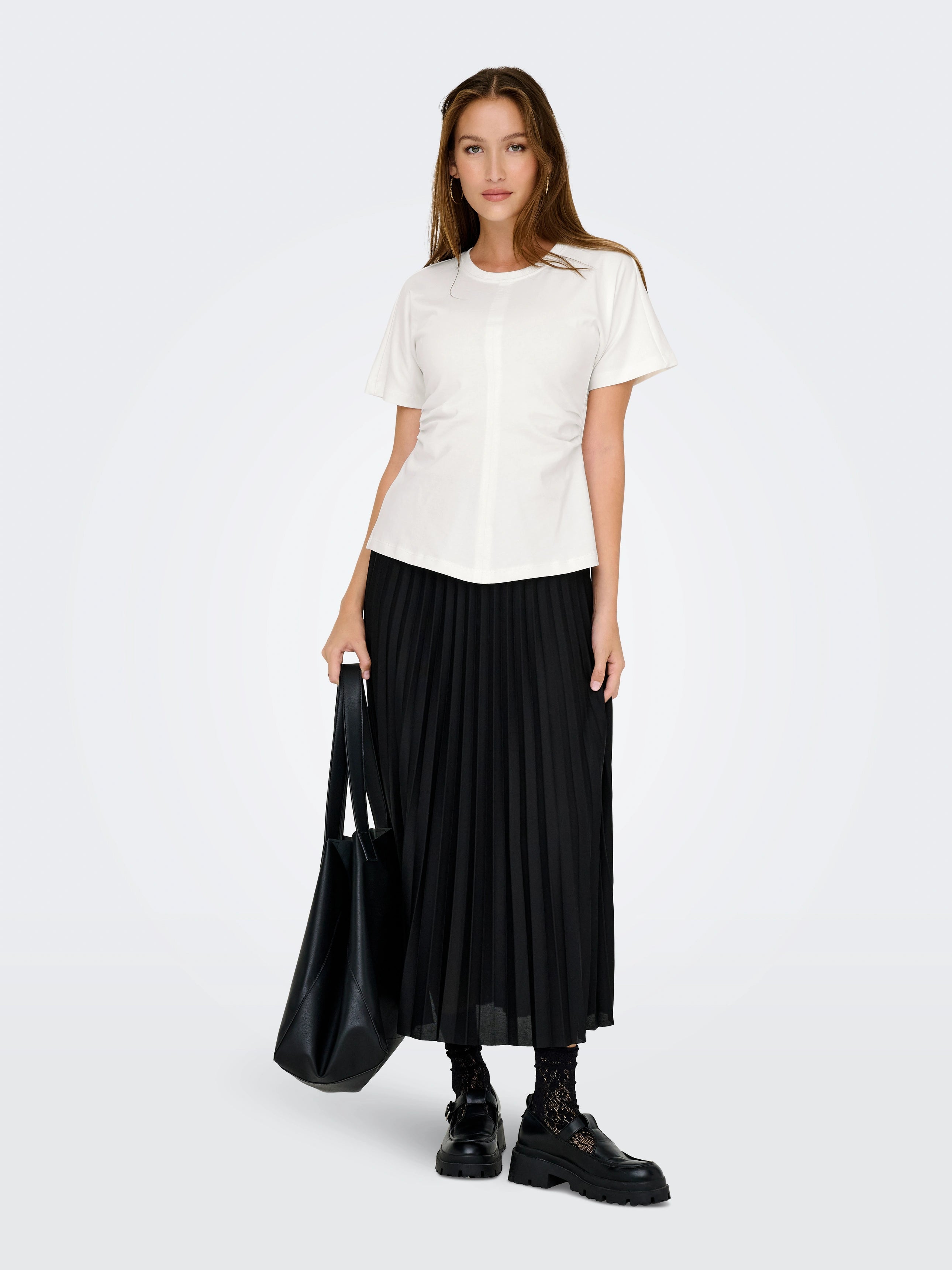 ONLY MARIE LIFE S/S RUCHING TOP