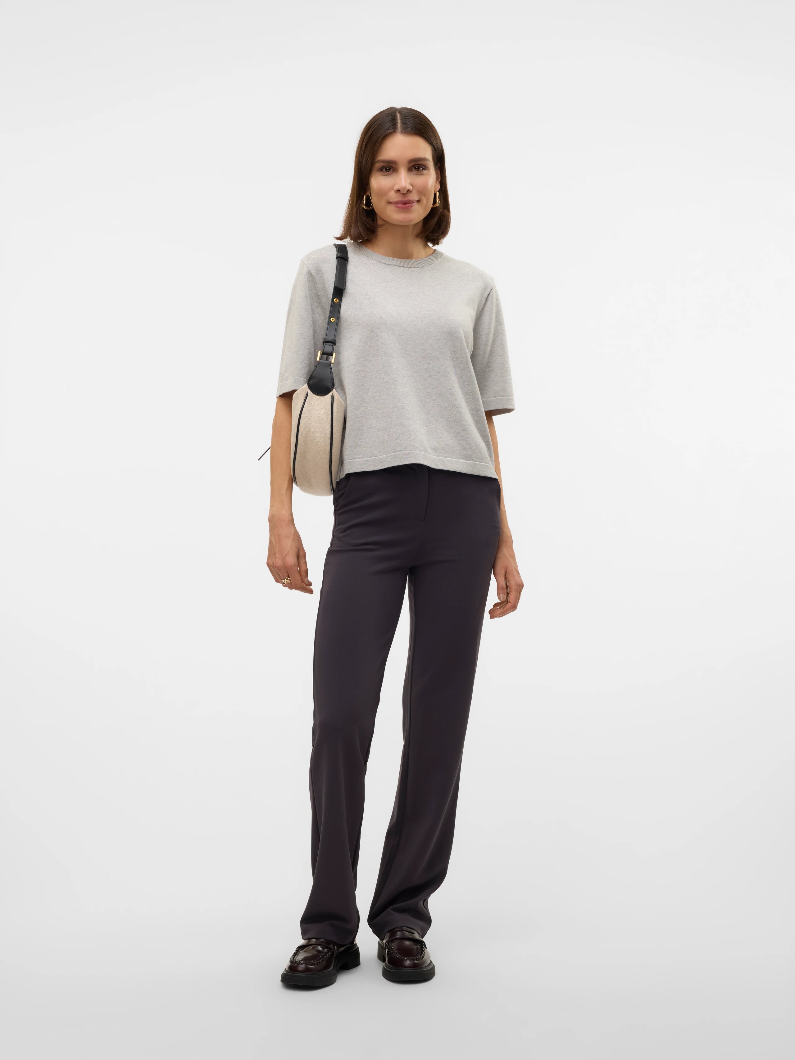 VERO MODA SILJE 2/4 O-NECK OVERSIZE PULLOVER