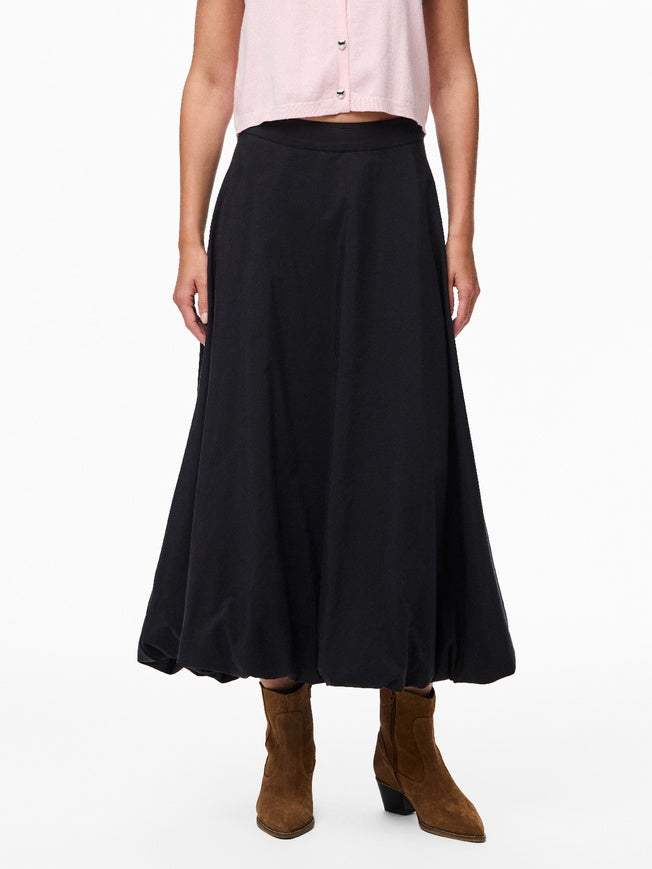 PIECES MAUVE HW ANKLE SKIRT