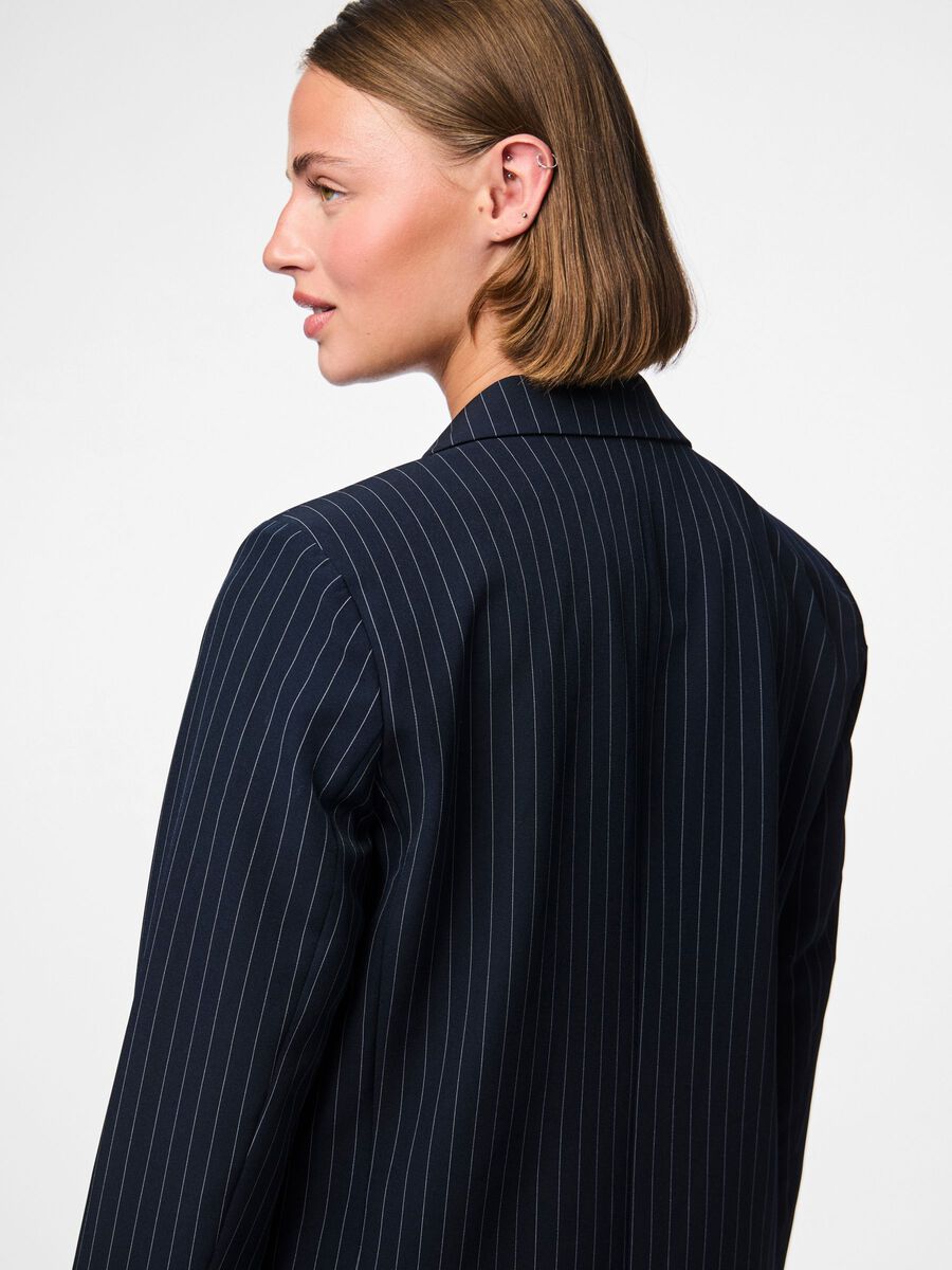 PIECES BOZZY LS LOOSE STRIPED BLAZER